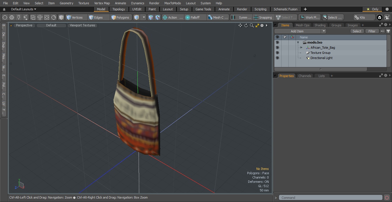 3D African Tote Bag