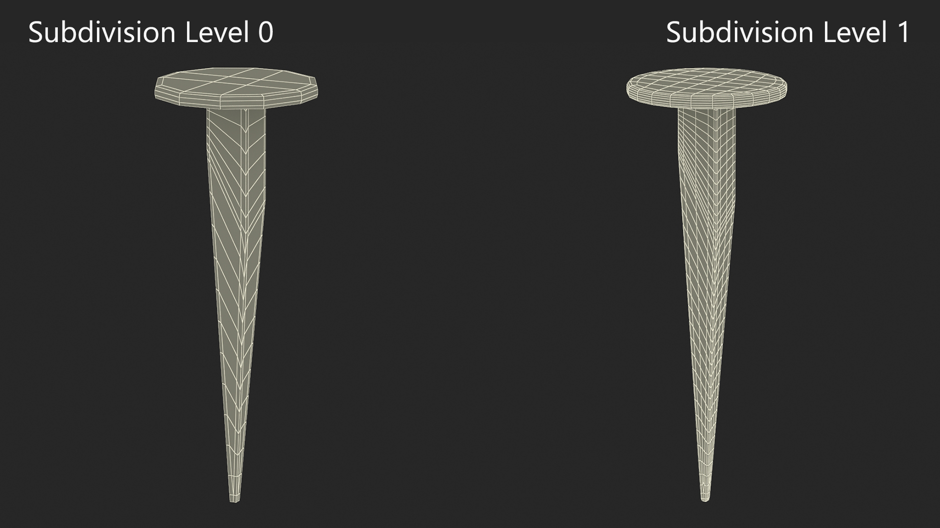 3D model Tack Nails