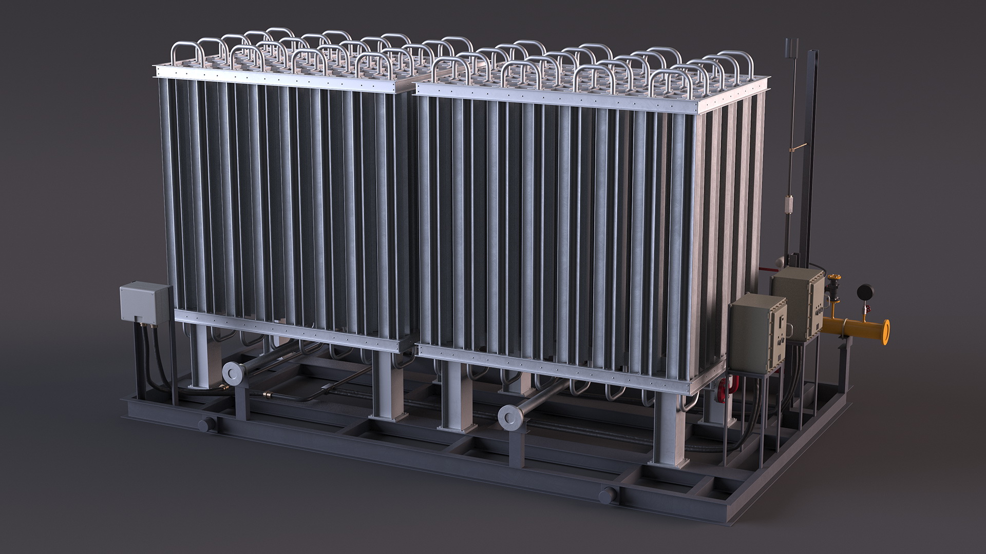 3D LNG Gas Filling Station model