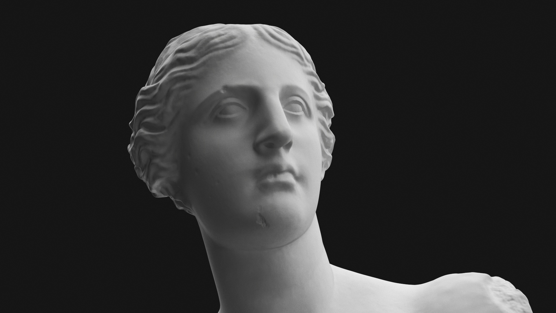 Statue of Venus de Milo Plaster for 3D Print 3D model