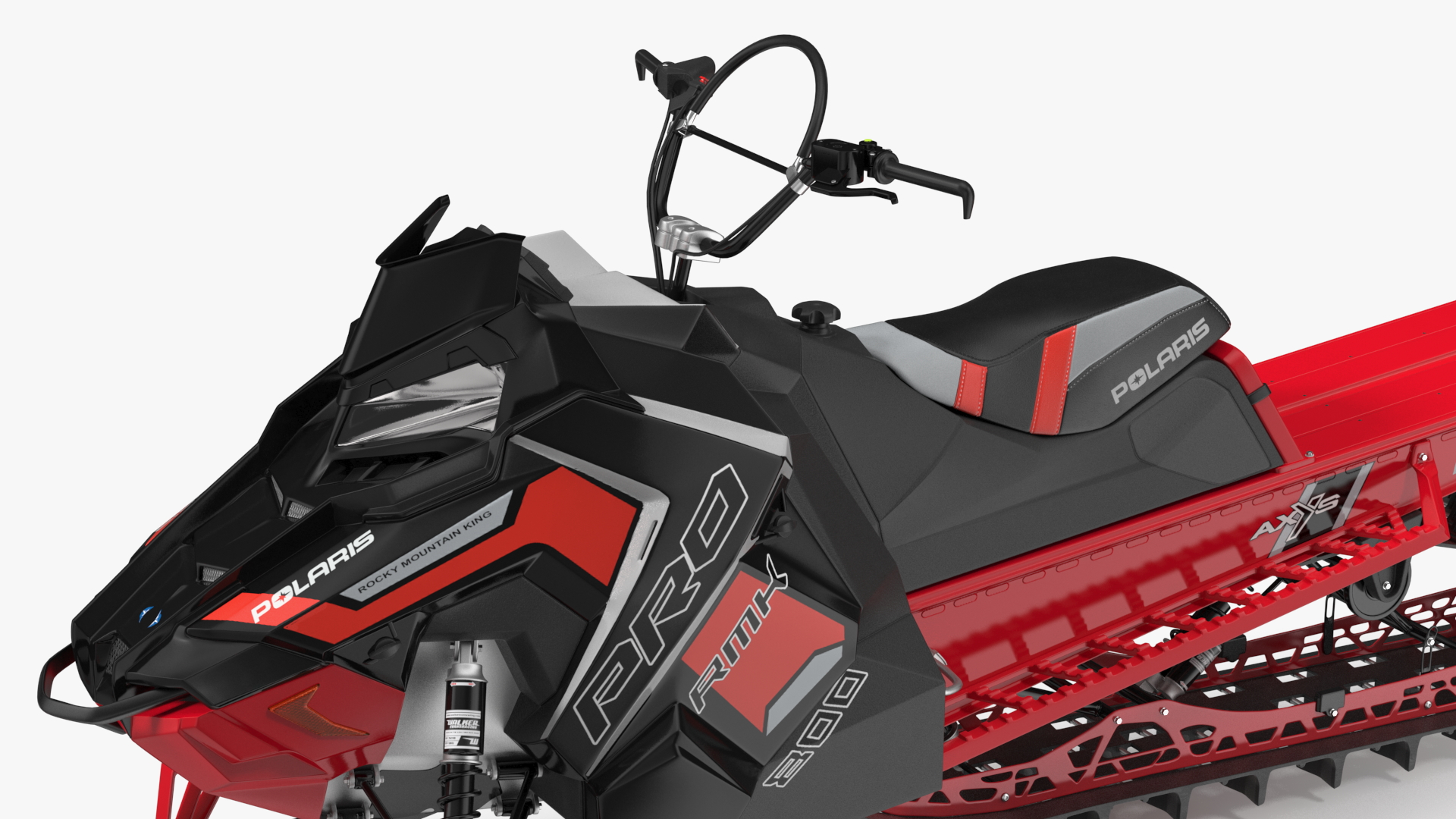 Snowmobile Polaris Red 3D