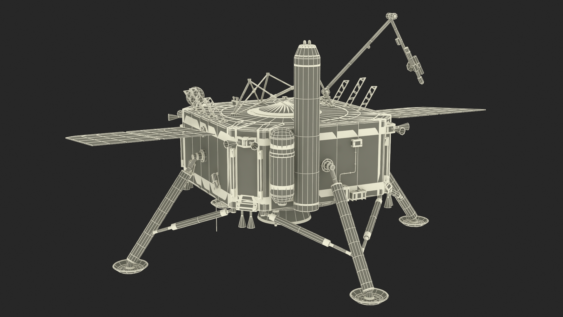 Change-5 Lunar Satellite Landing Part 3D