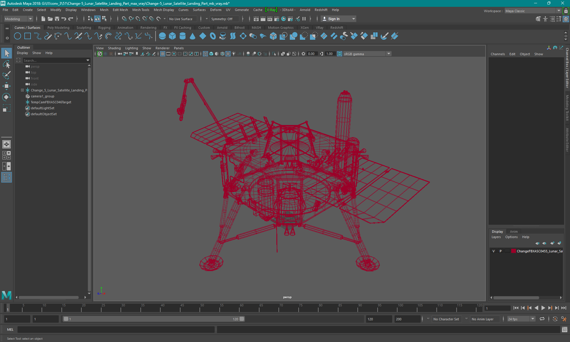 Change-5 Lunar Satellite Landing Part 3D