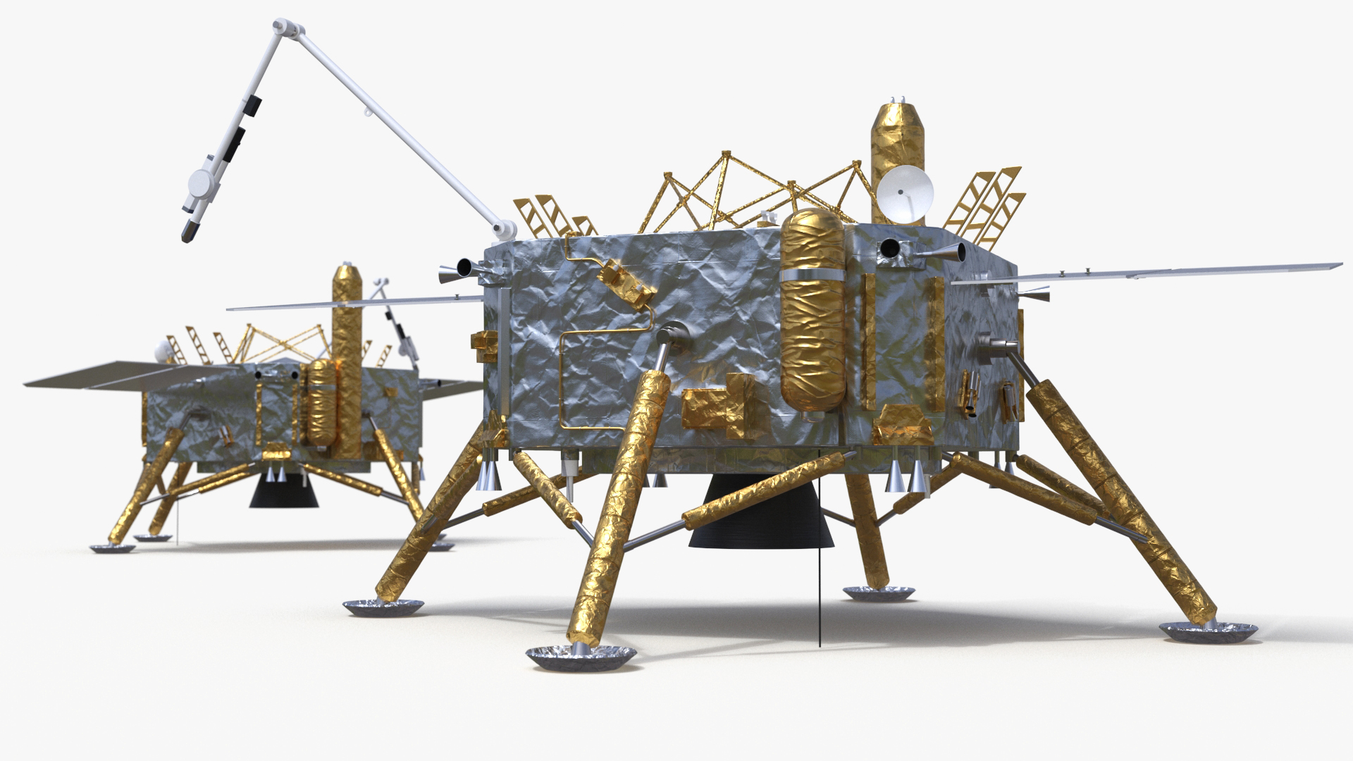 Change-5 Lunar Satellite Landing Part 3D