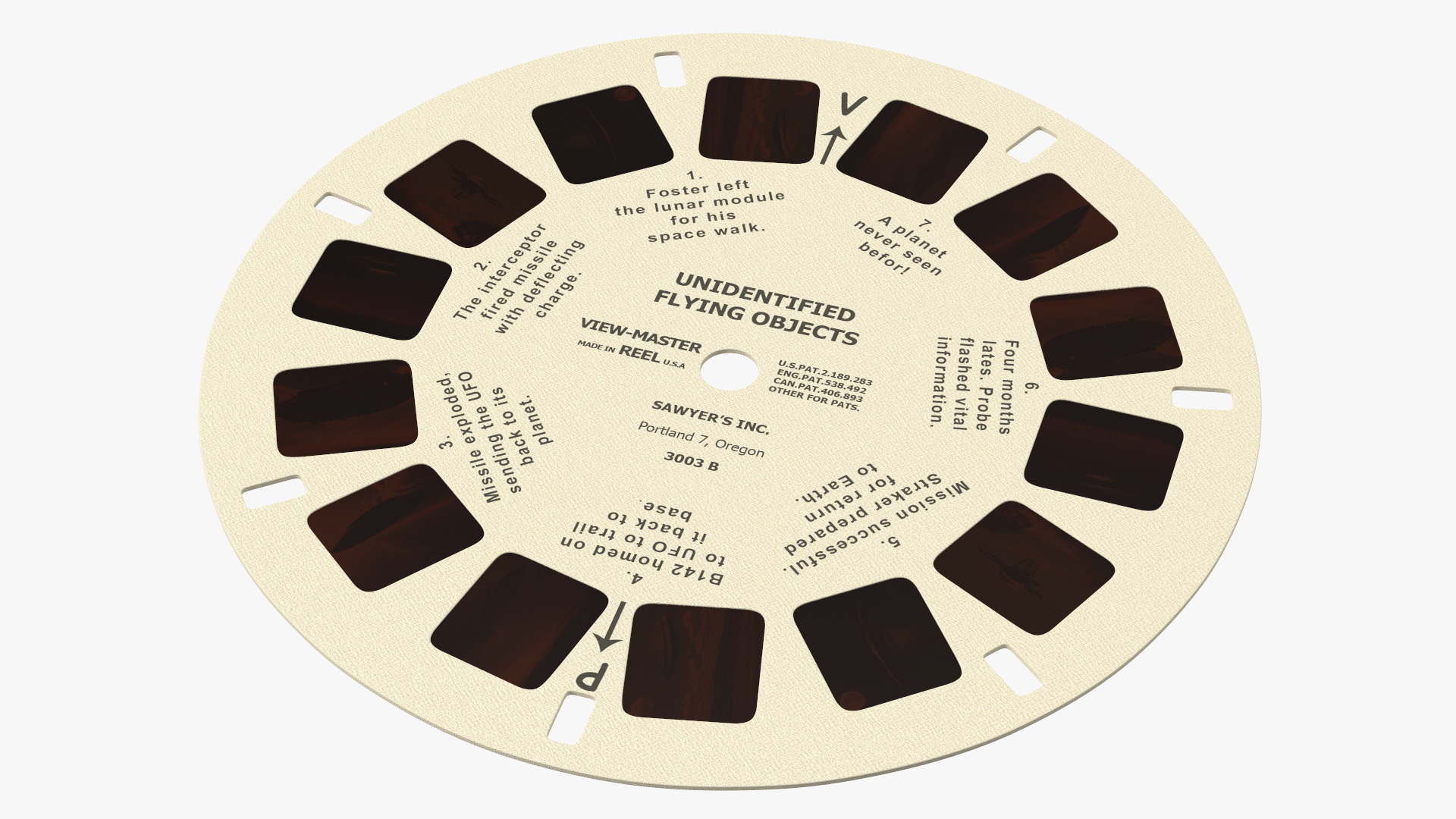 Vintage View-Master Reel 3D model