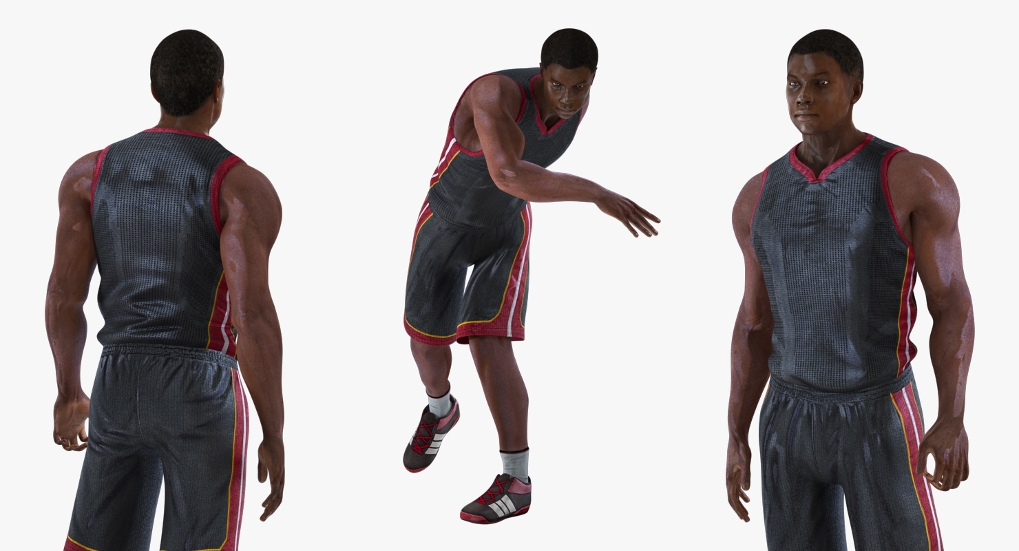 Basketball Player Rigged 3D model