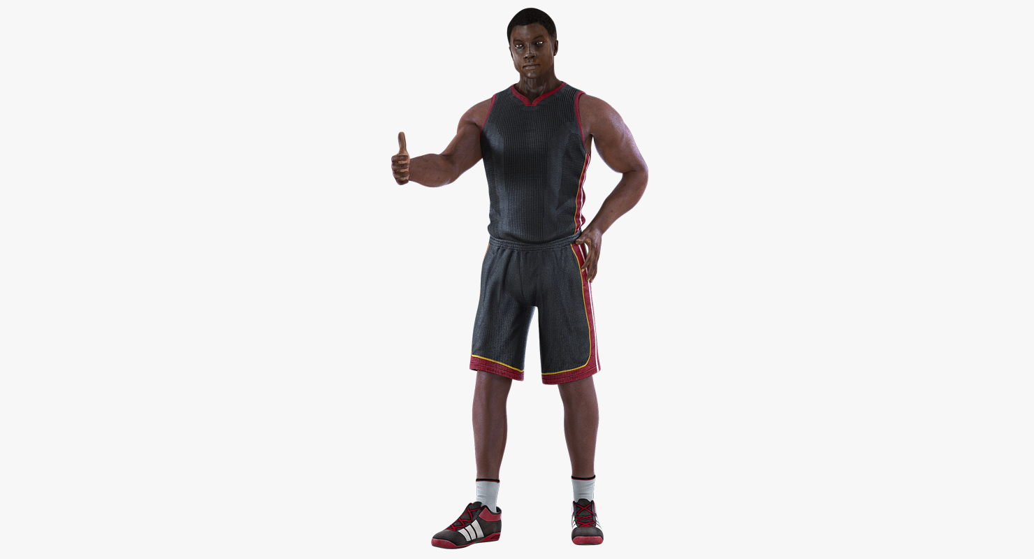 Basketball Player Rigged 3D model