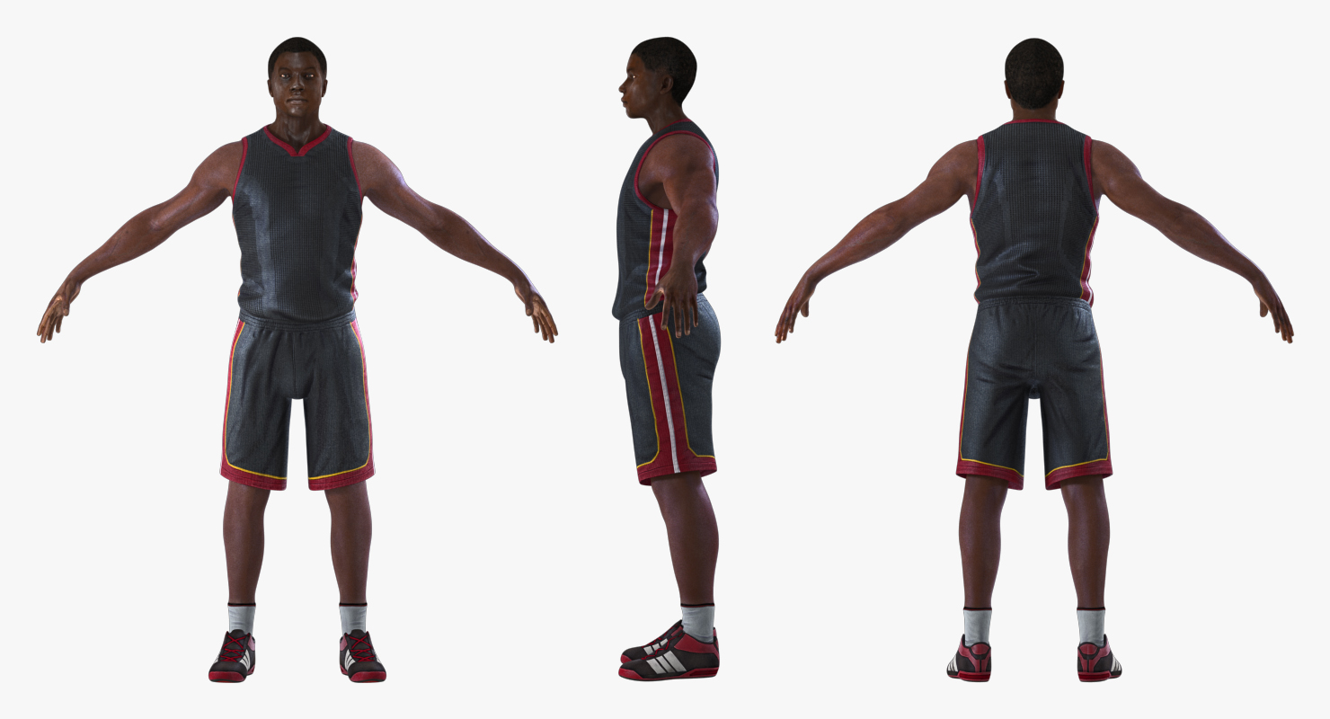 Basketball Player Rigged 3D model