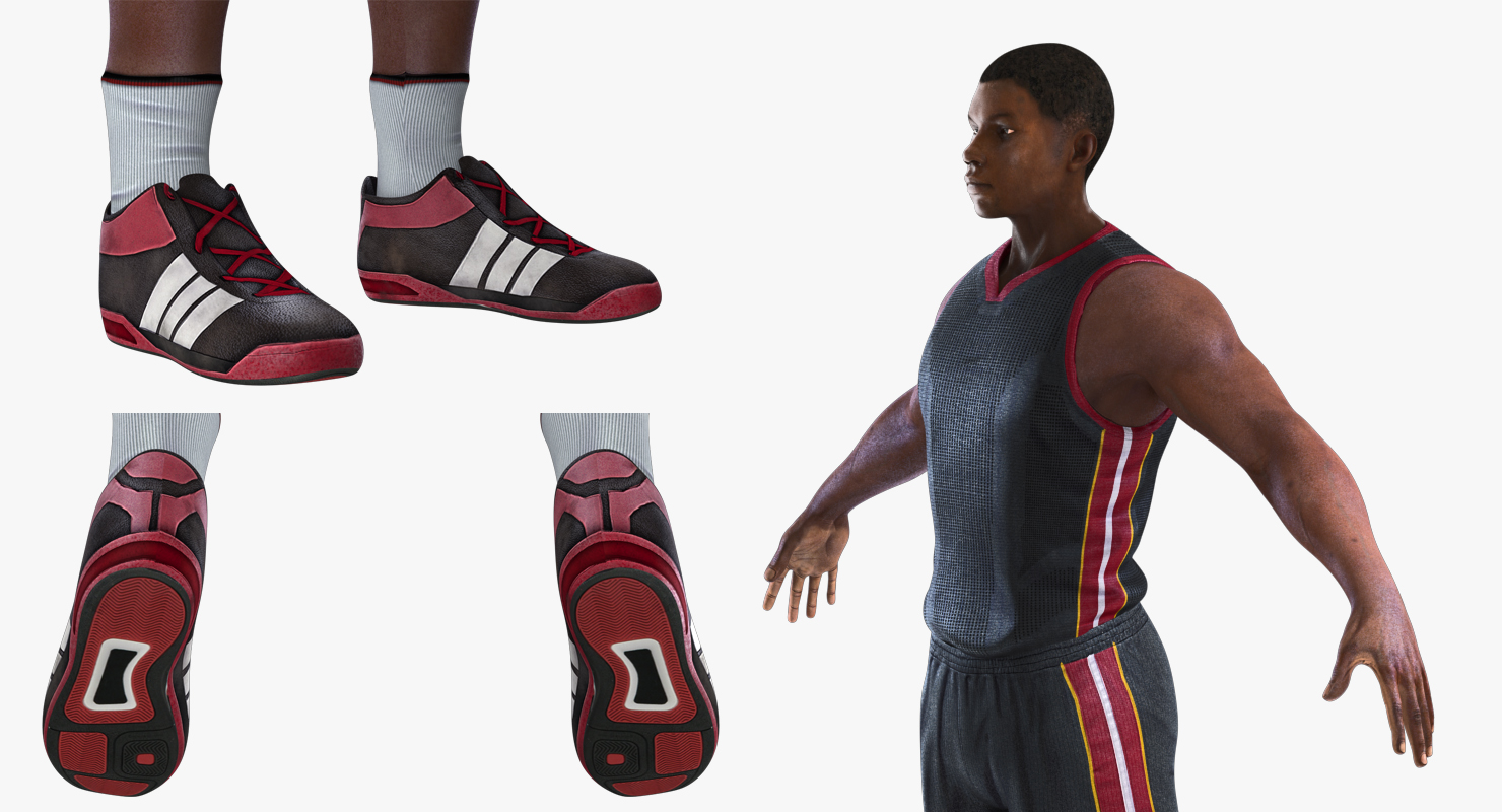 Basketball Player Rigged 3D model