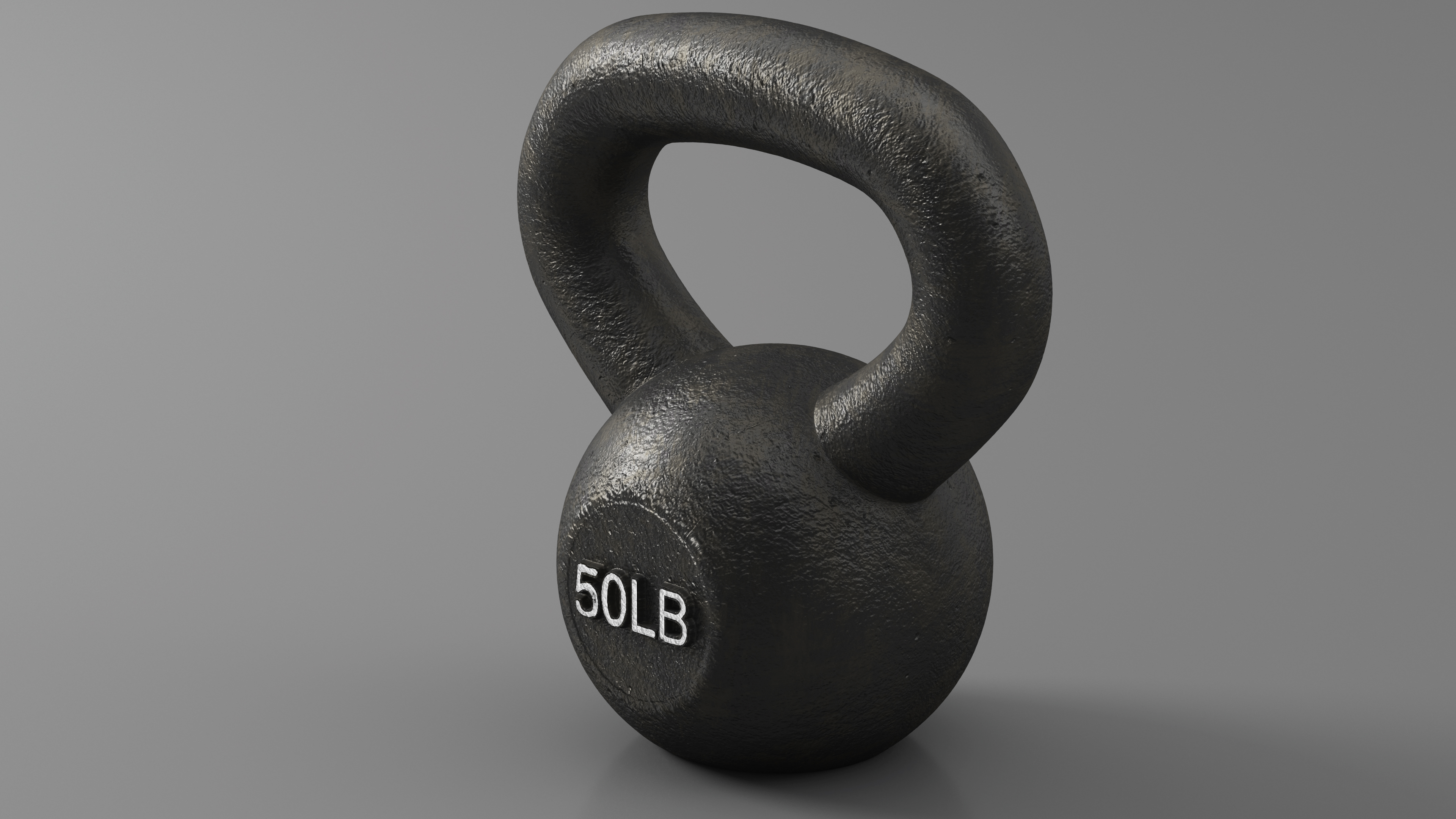 Iron Competition Kettlebell Weight 50lb 3D model