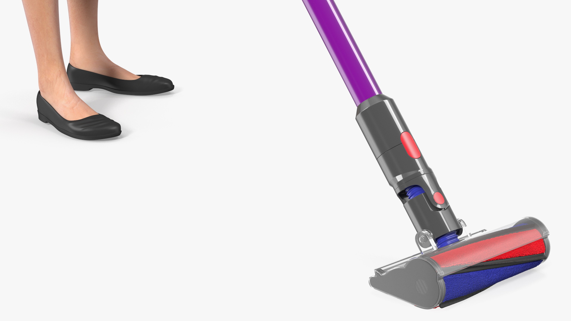 3D Housekeeping Maid with Handheld Vacuum Cleaner