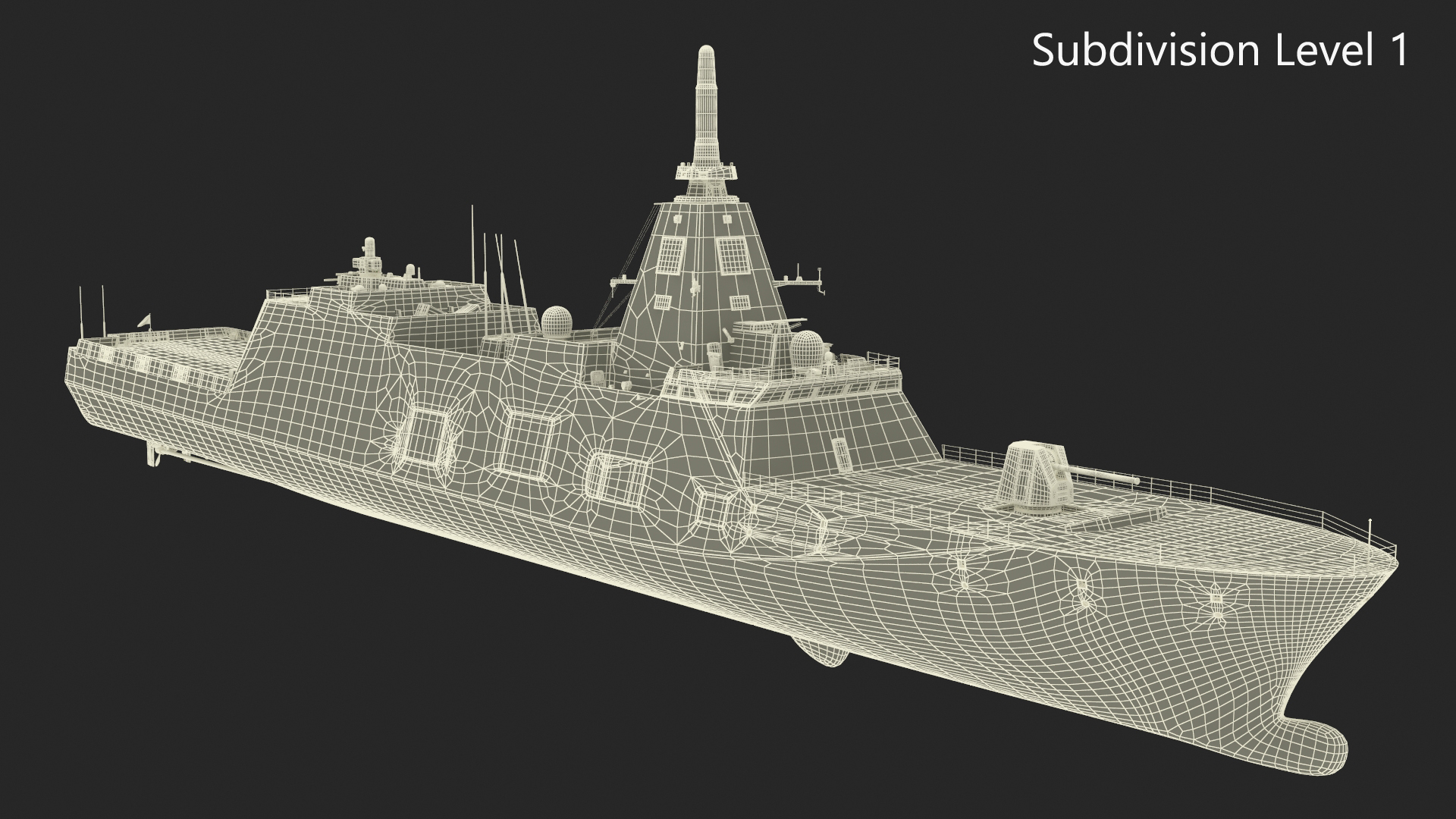 3D model Japanese Mogami Class Frigate FFM-2