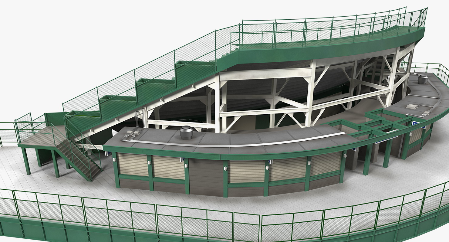 3D Stadium Seating Tribune model