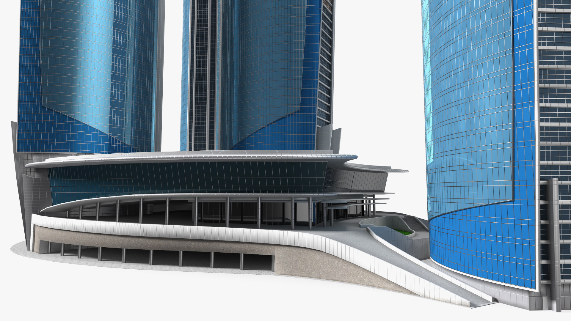 3D Etihad Towers model