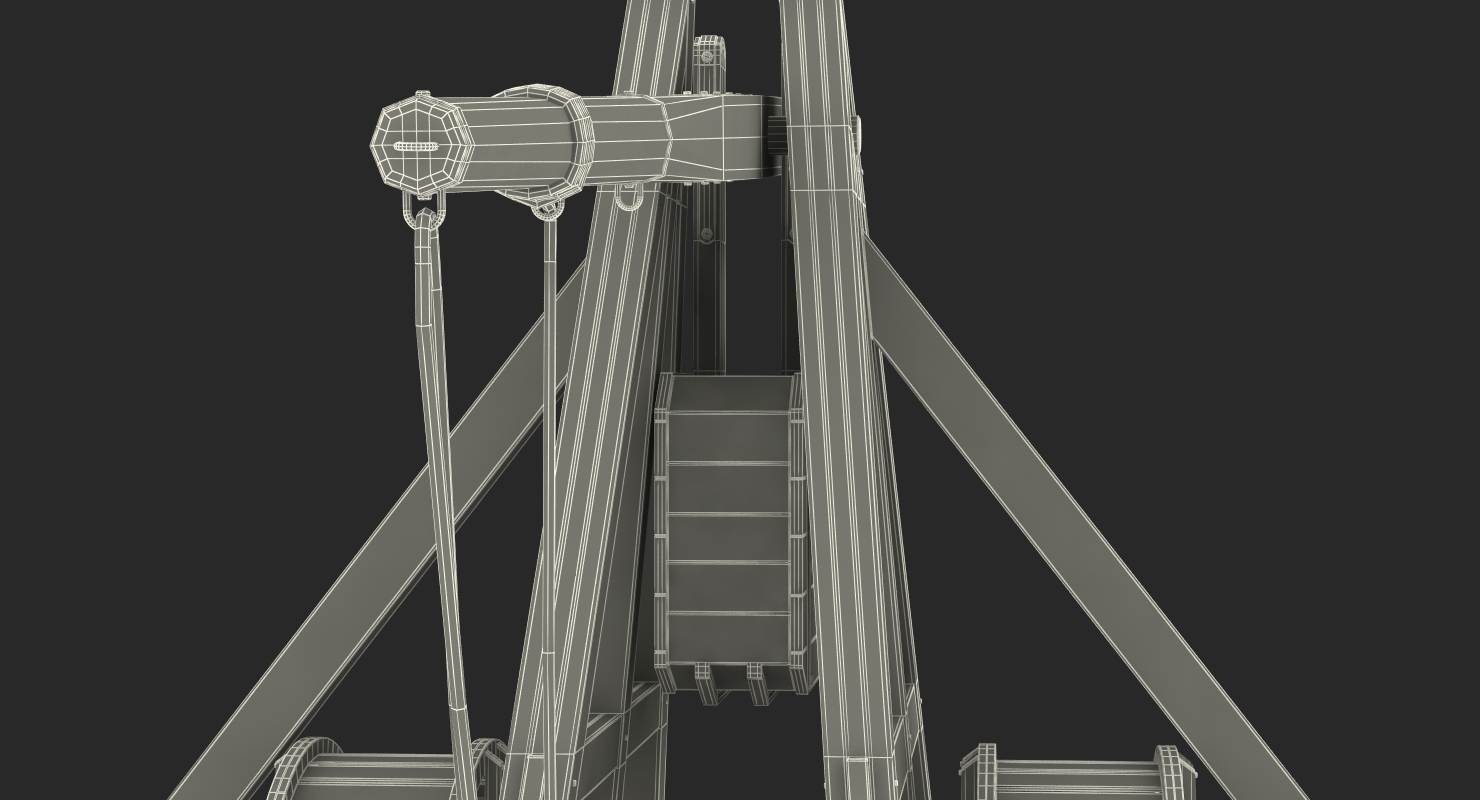 3D Medieval Trebuchet model