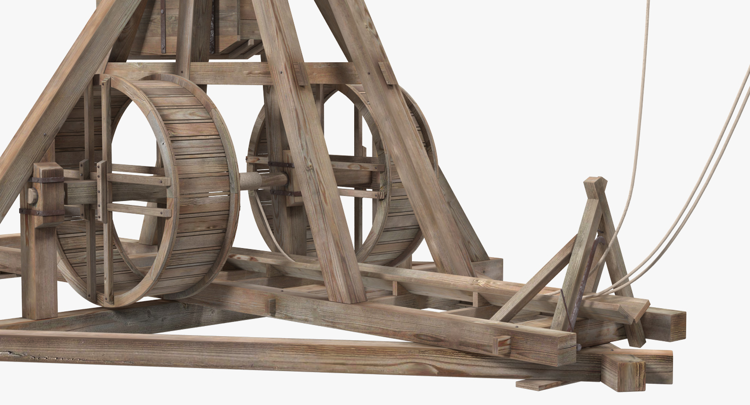 3D Medieval Trebuchet model