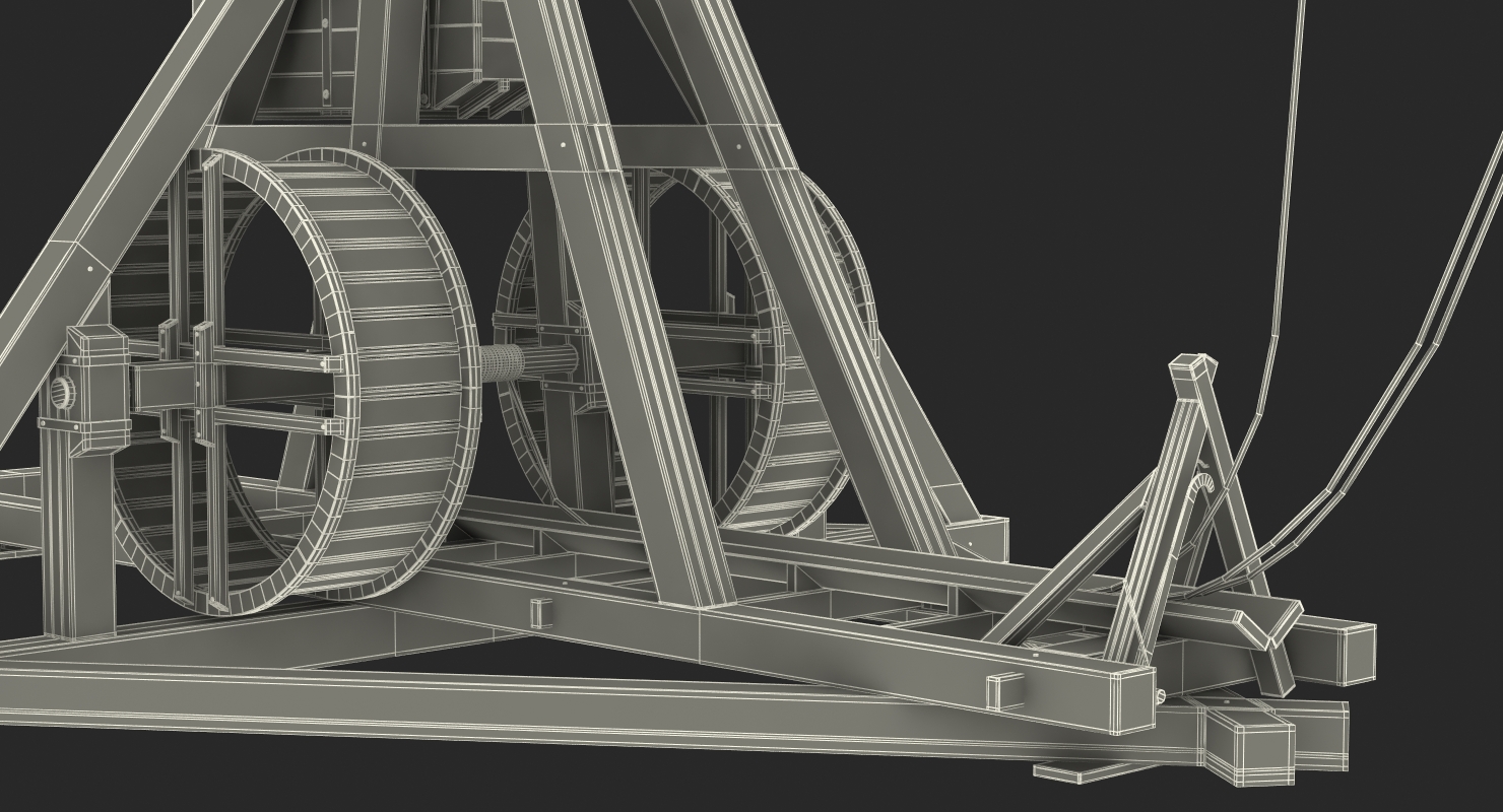 3D Medieval Trebuchet model