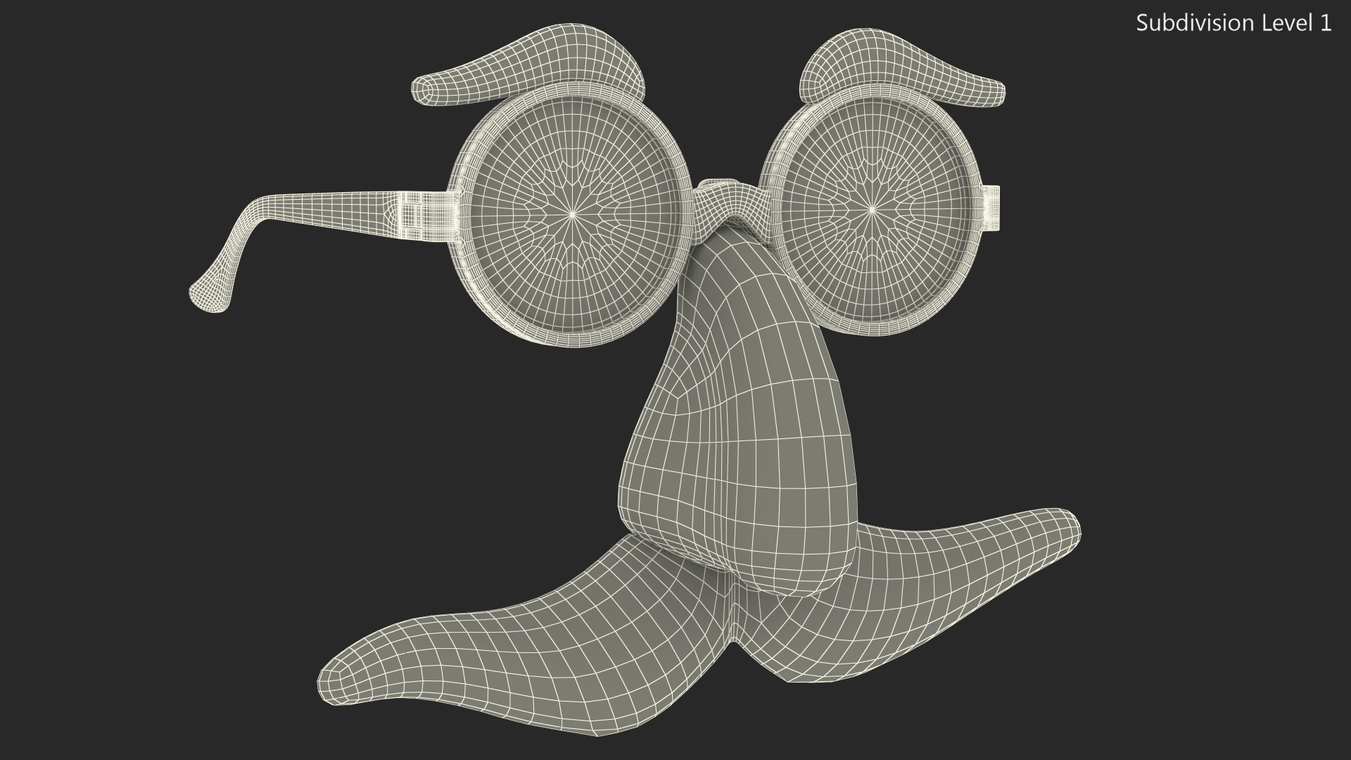 Groucho Disguise Glasses 3D model