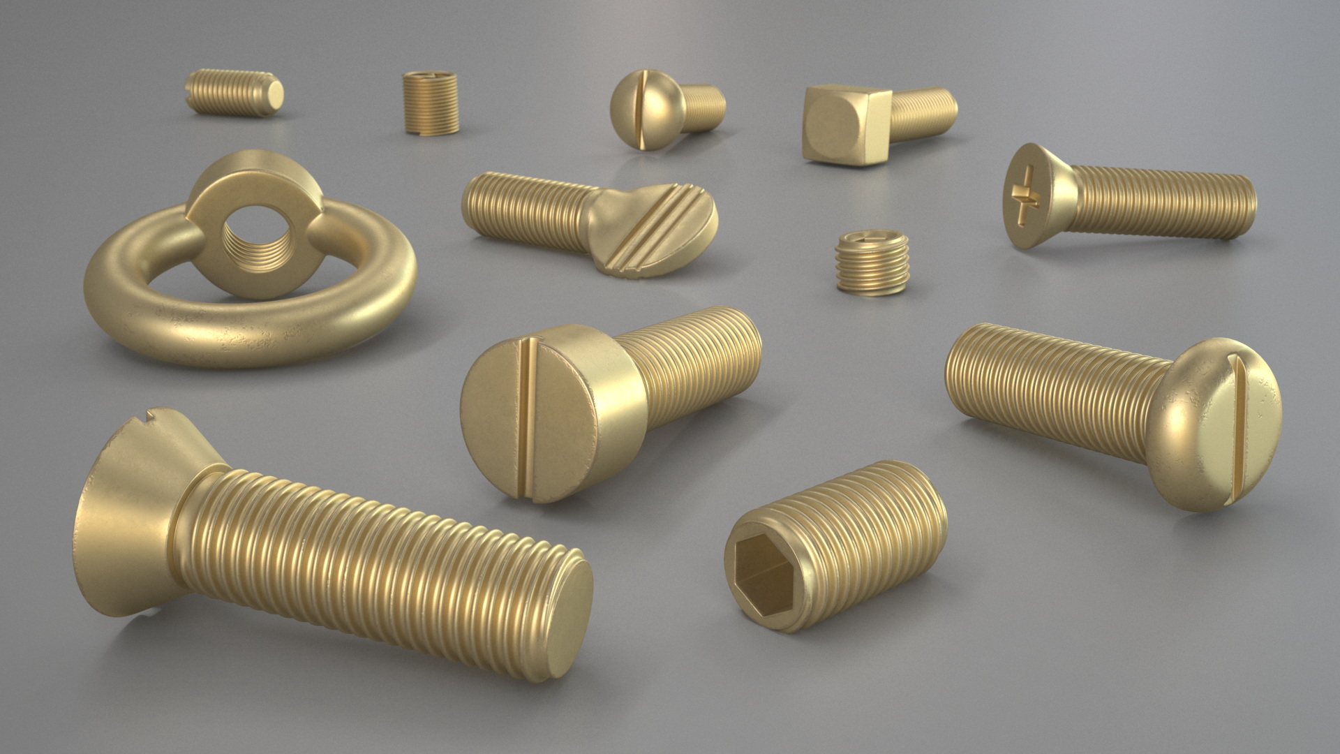 3D model Brass Screw Kit