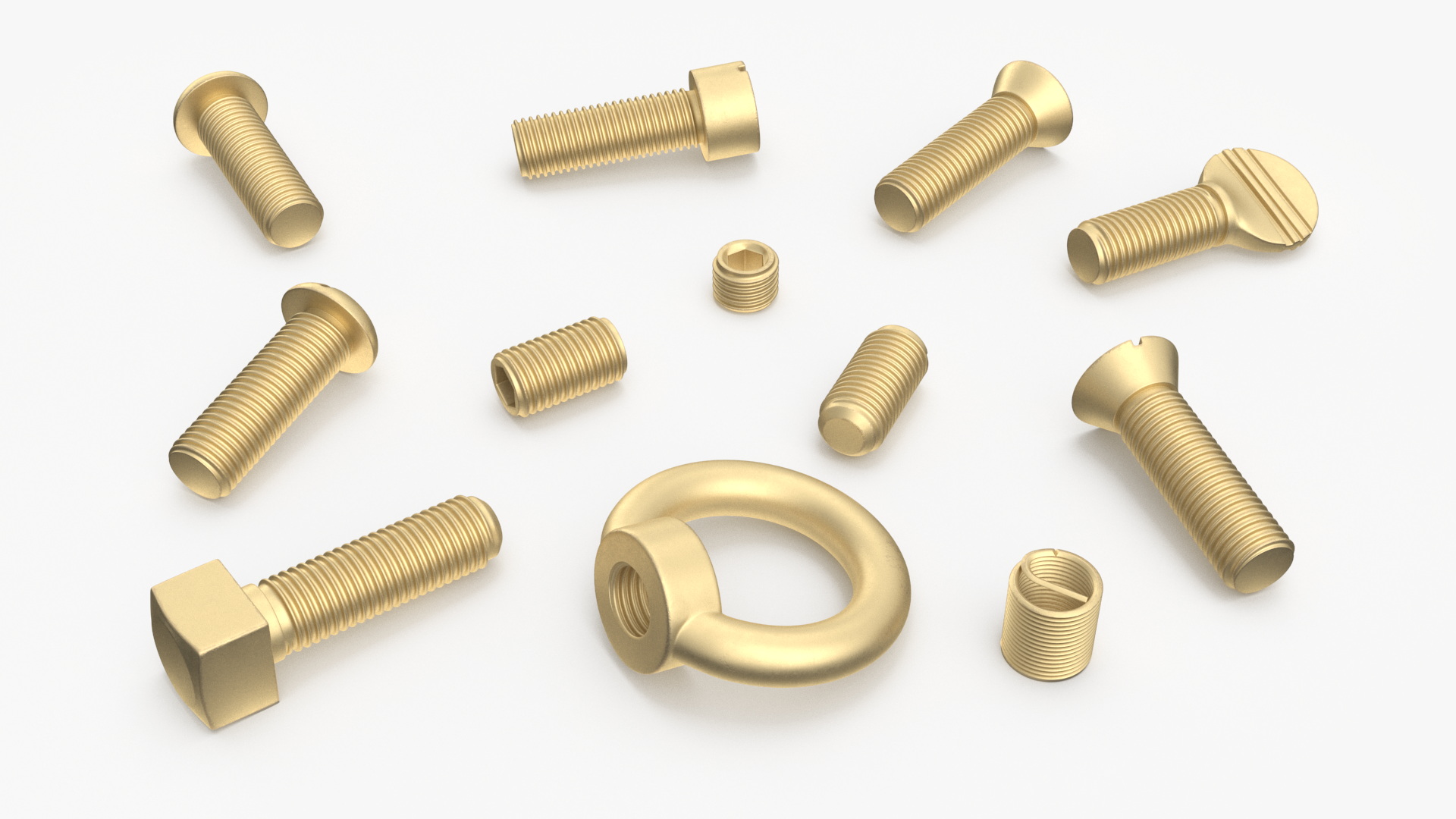 3D model Brass Screw Kit