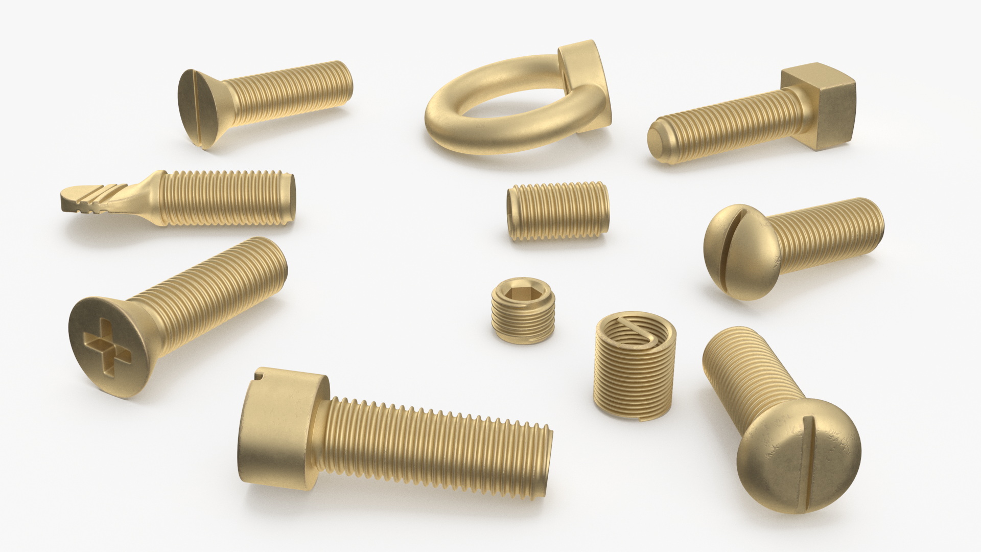 3D model Brass Screw Kit