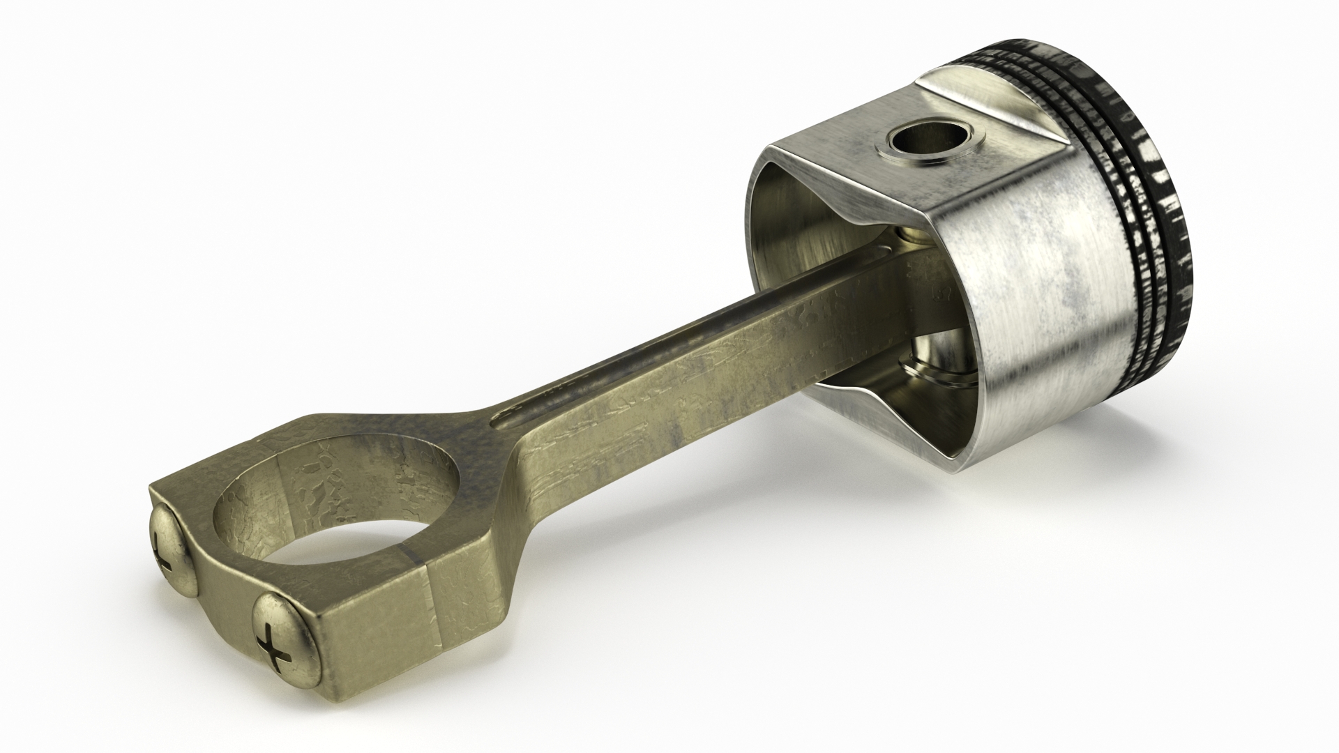 3D model Piston and Connecting Rod