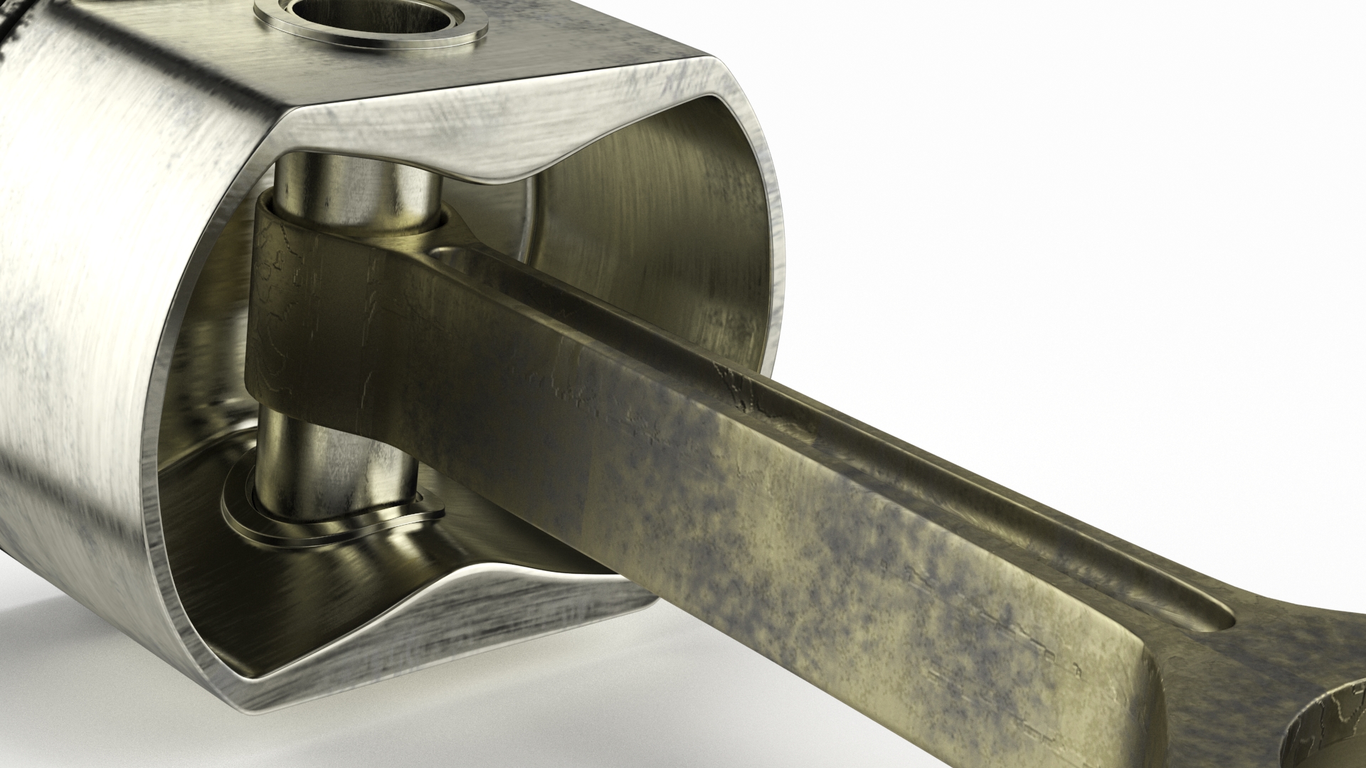 3D model Piston and Connecting Rod