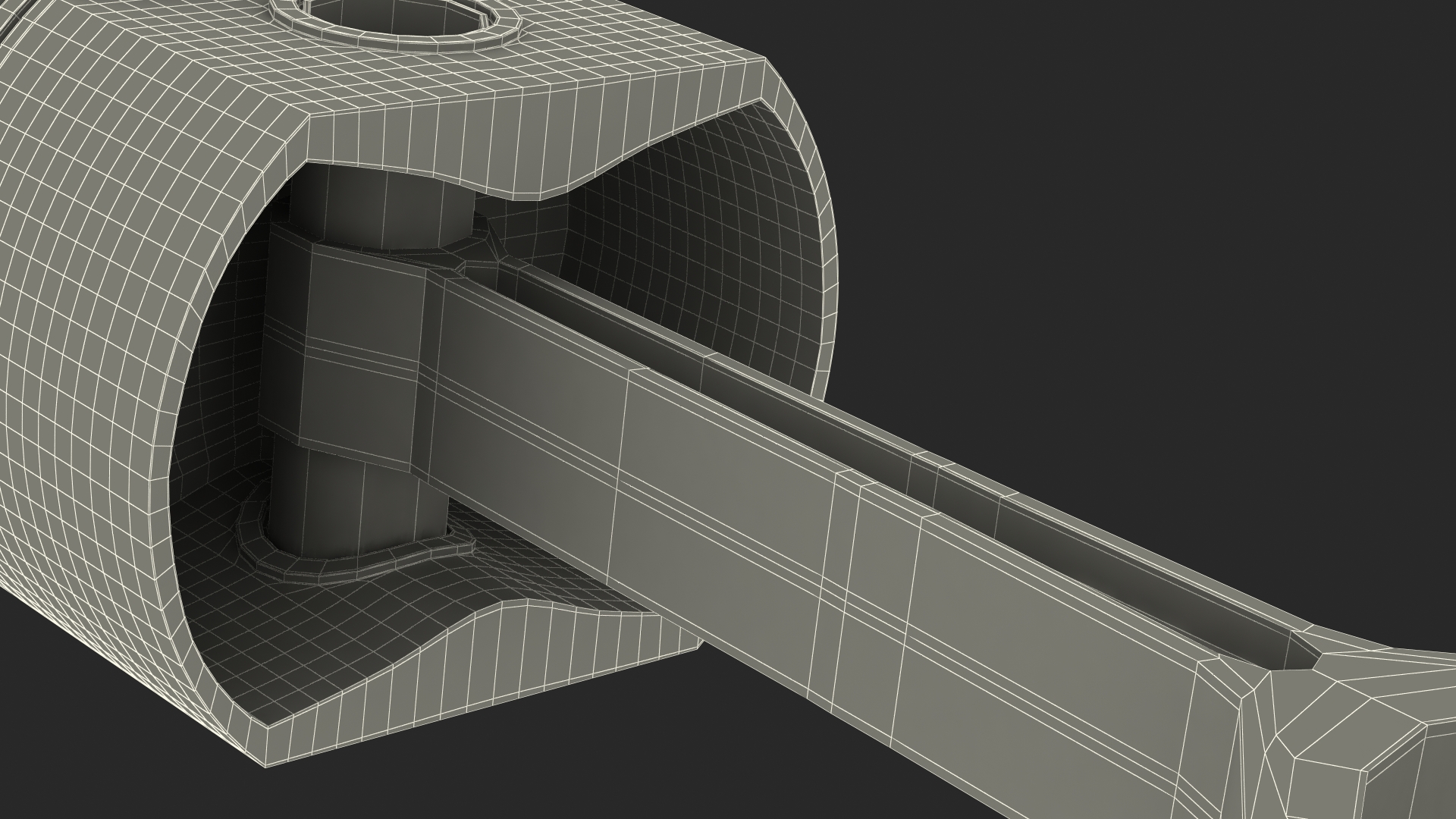 3D model Piston and Connecting Rod