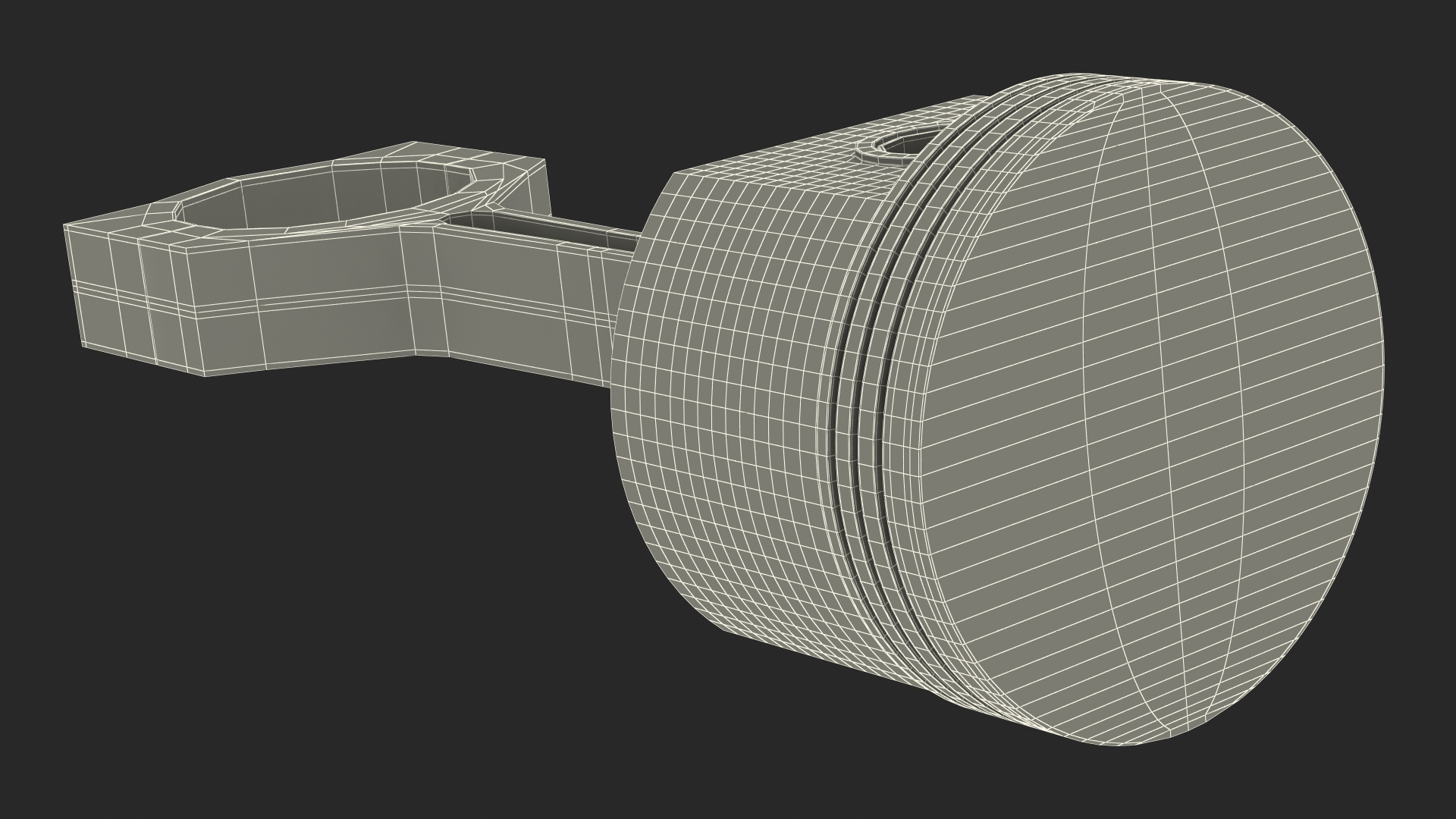 3D model Piston and Connecting Rod