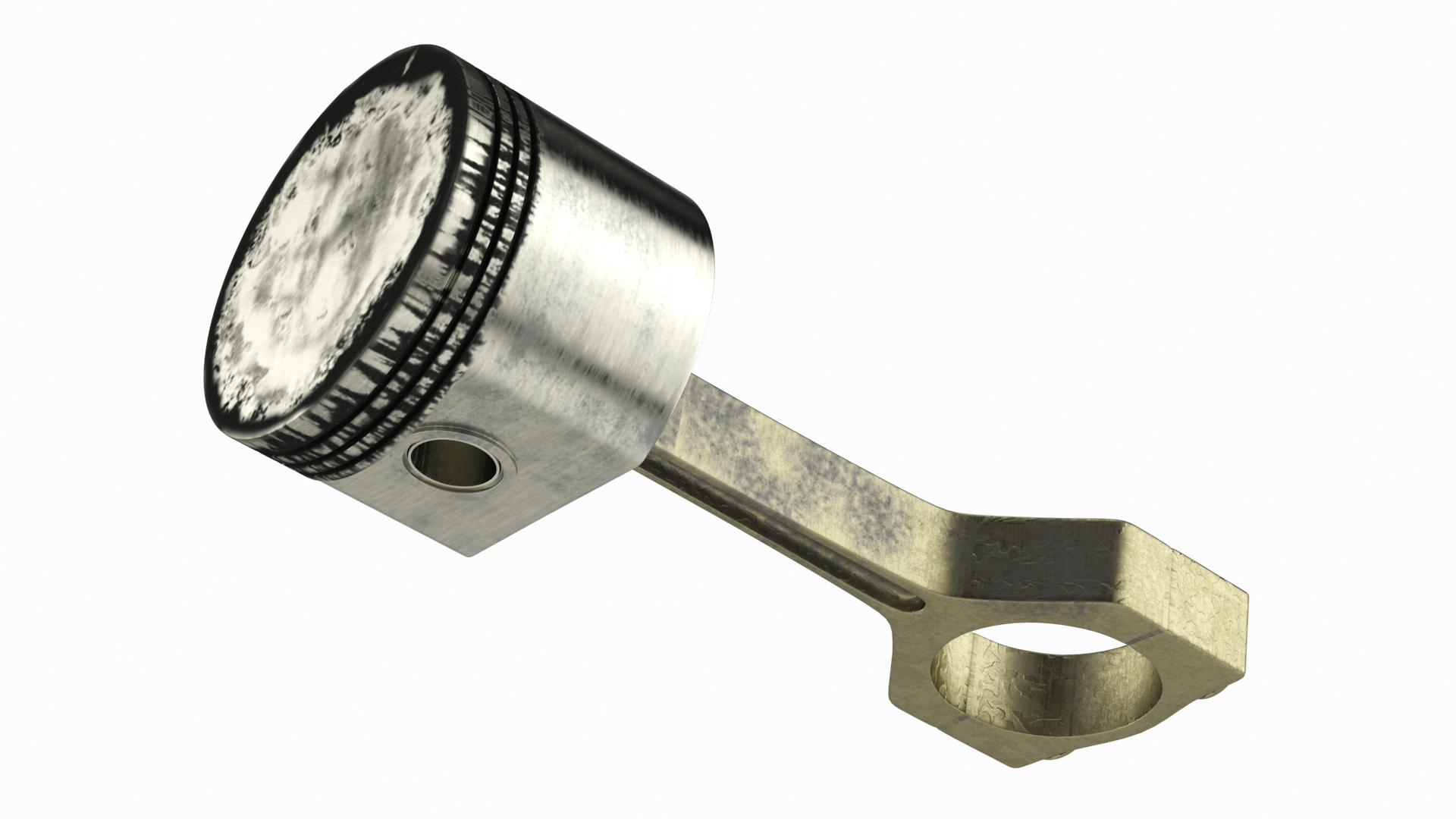 3D model Piston and Connecting Rod