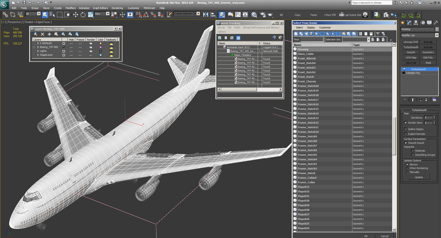 Boeing 747 400 Generic 3D