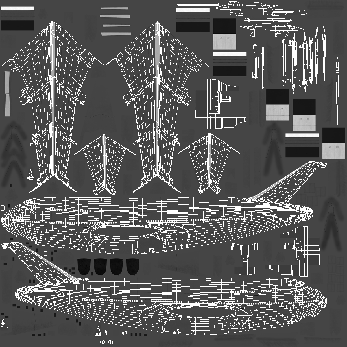 Boeing 747 400 Generic 3D