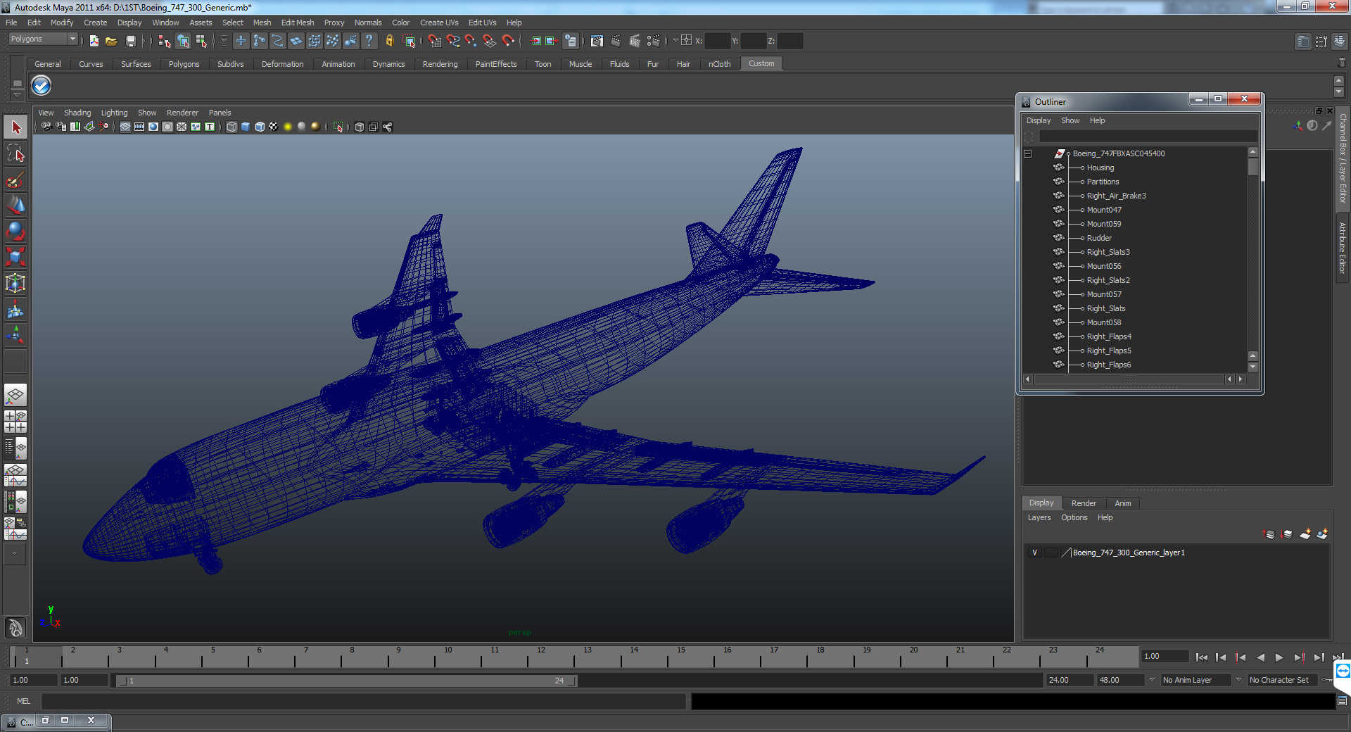 Boeing 747 400 Generic 3D