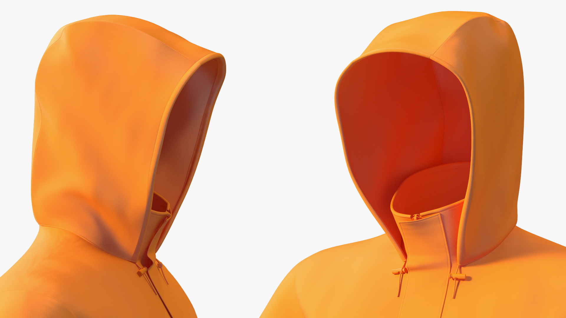 High Visibility Rain Jacket 3D