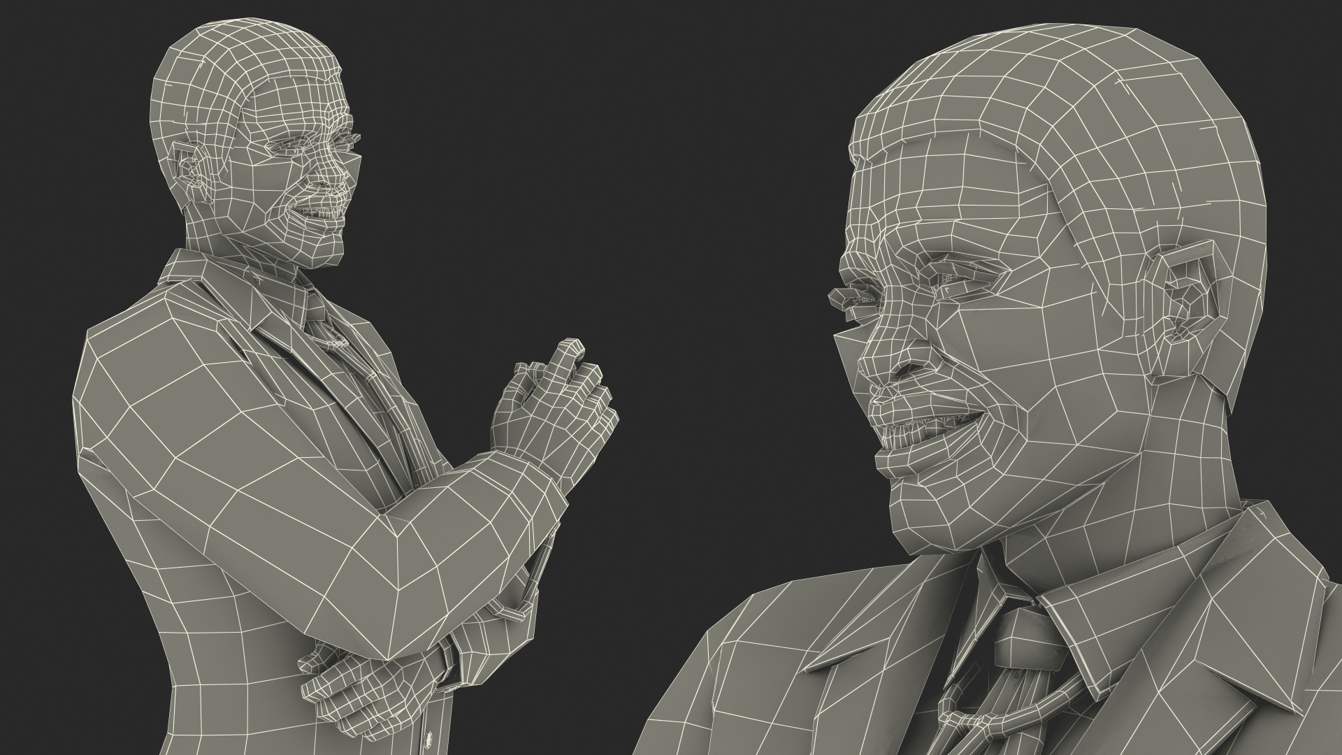 3D model African American Male Doctor Rigged