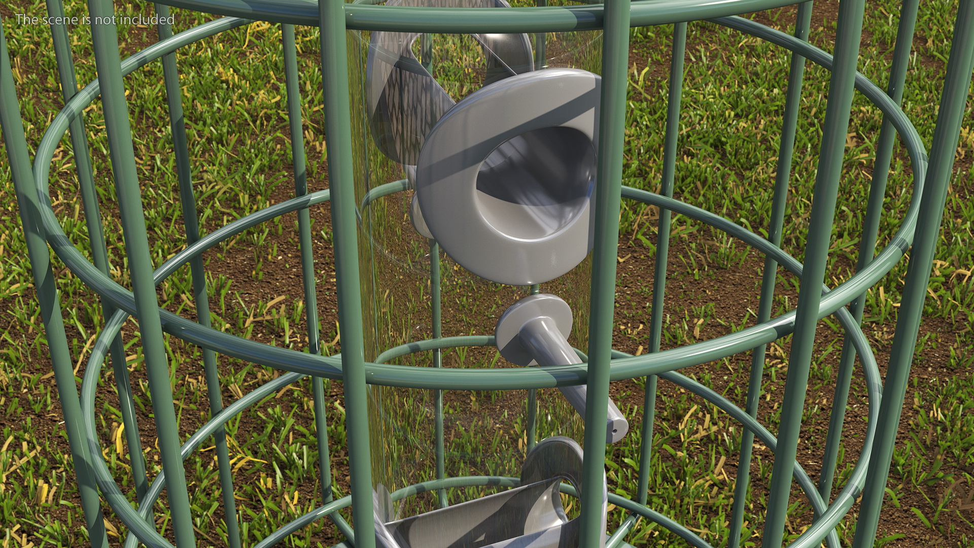 Caged Bird Feeder 3D