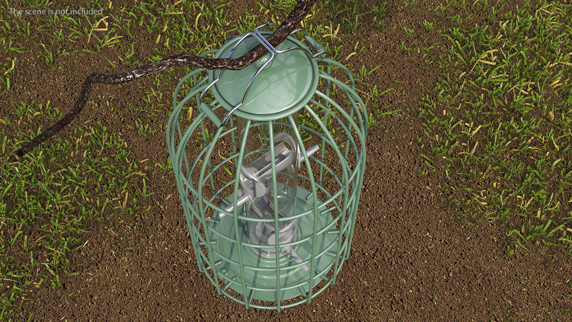 Caged Bird Feeder 3D