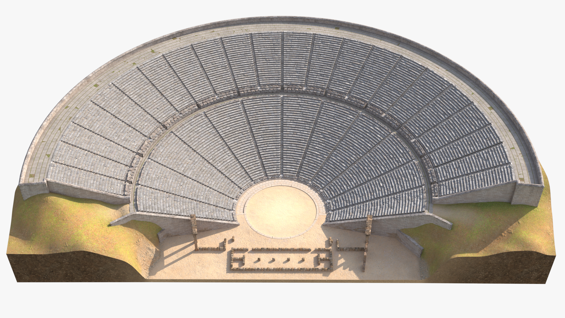 3D Ancient Amphitheater of Epidaurus model