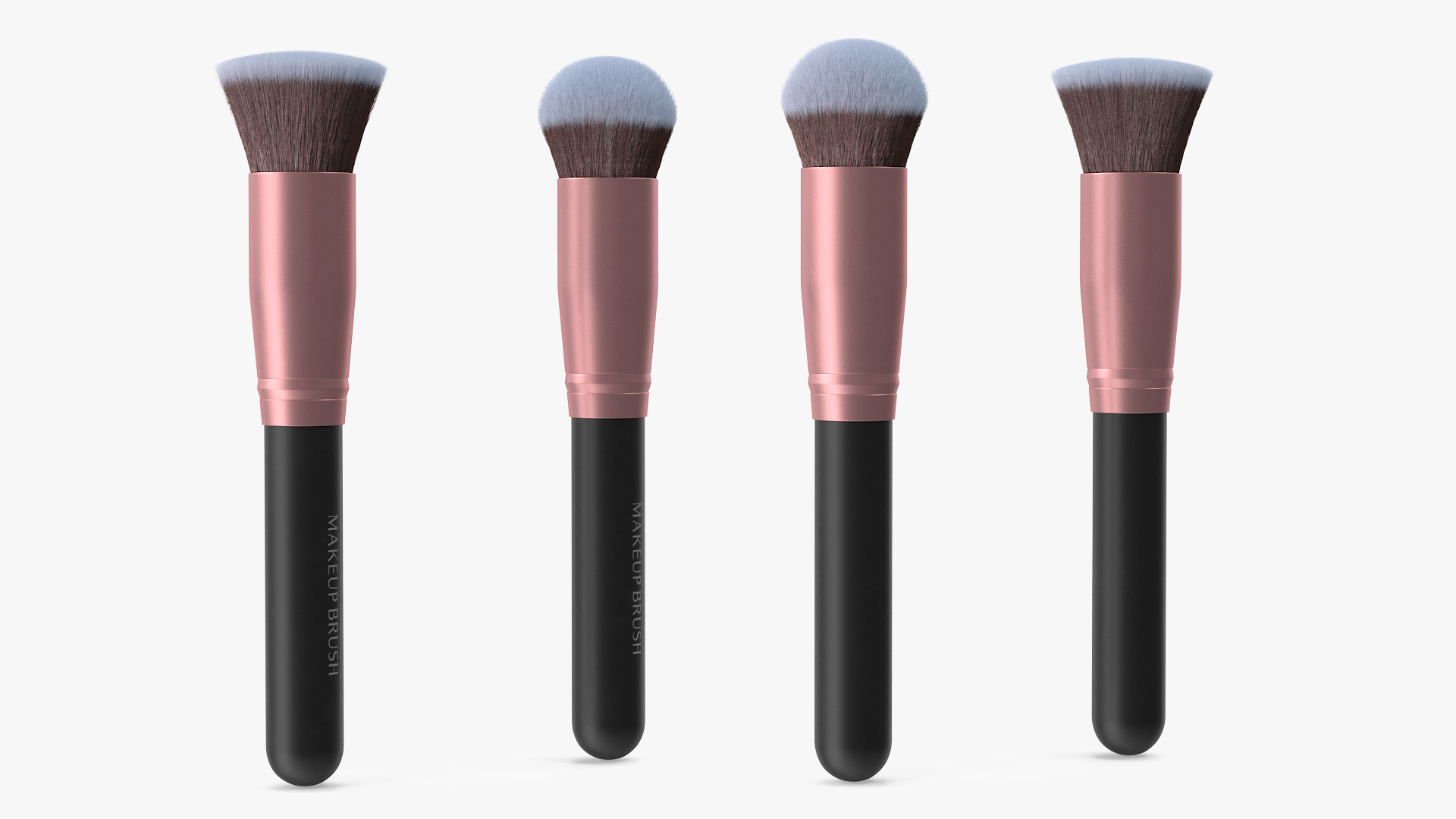 Round and Face Flat Brush Fur 3D model