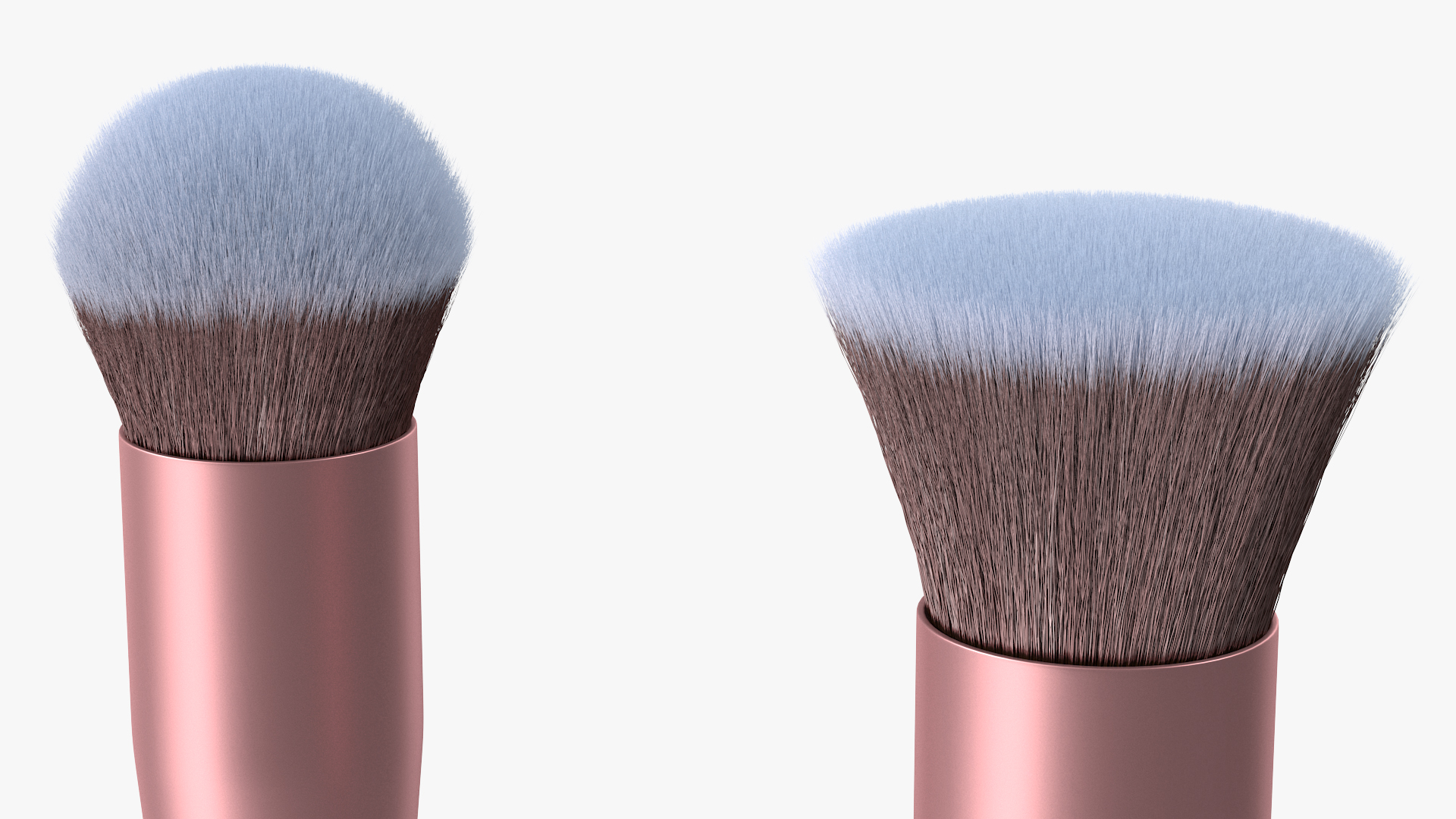 Round and Face Flat Brush Fur 3D model