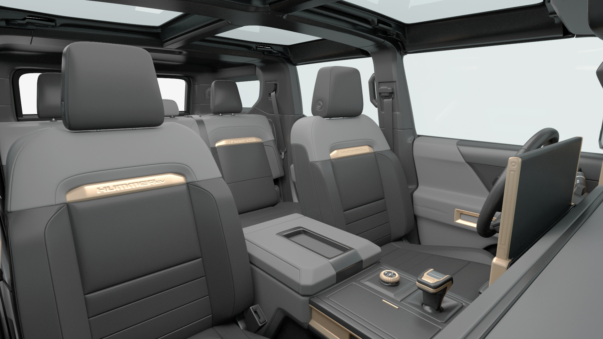 GMC Hummer EV SUV Rigged 3D model