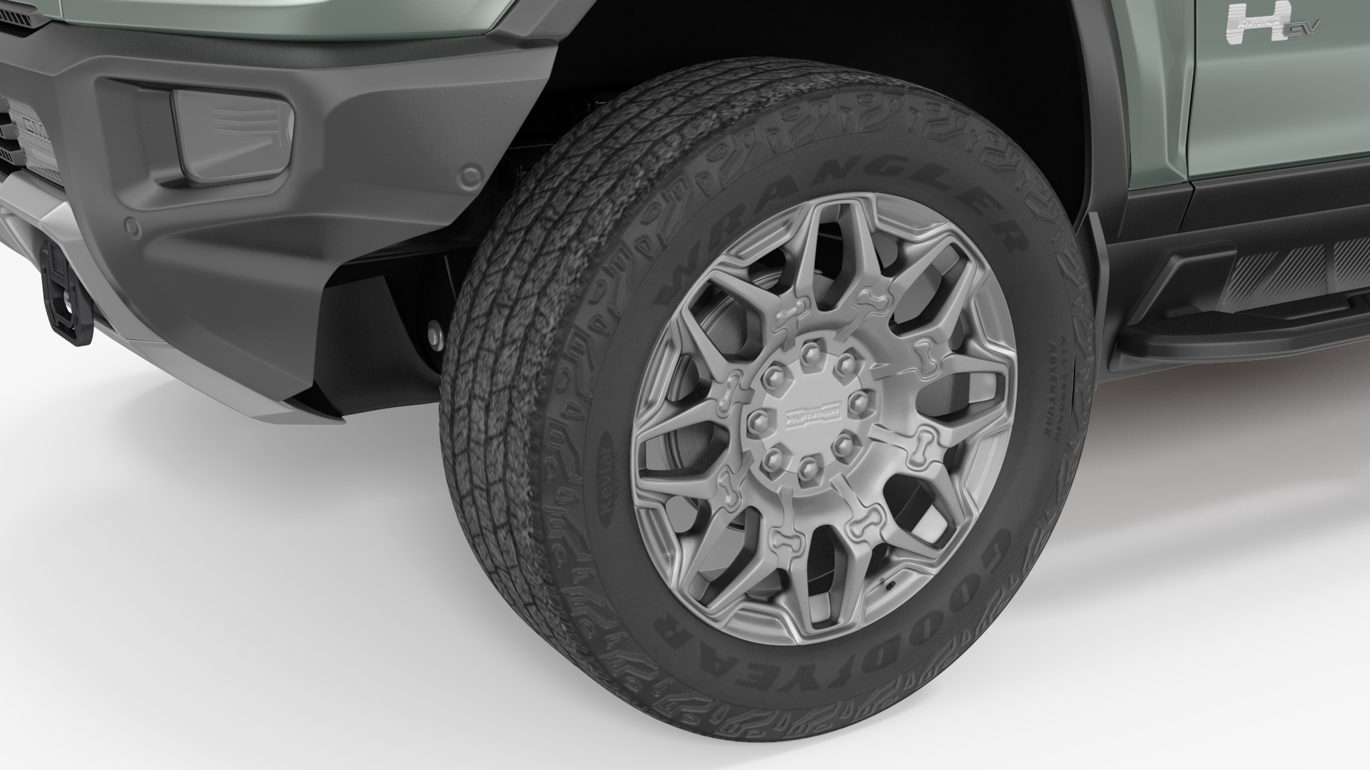 GMC Hummer EV SUV Rigged 3D model