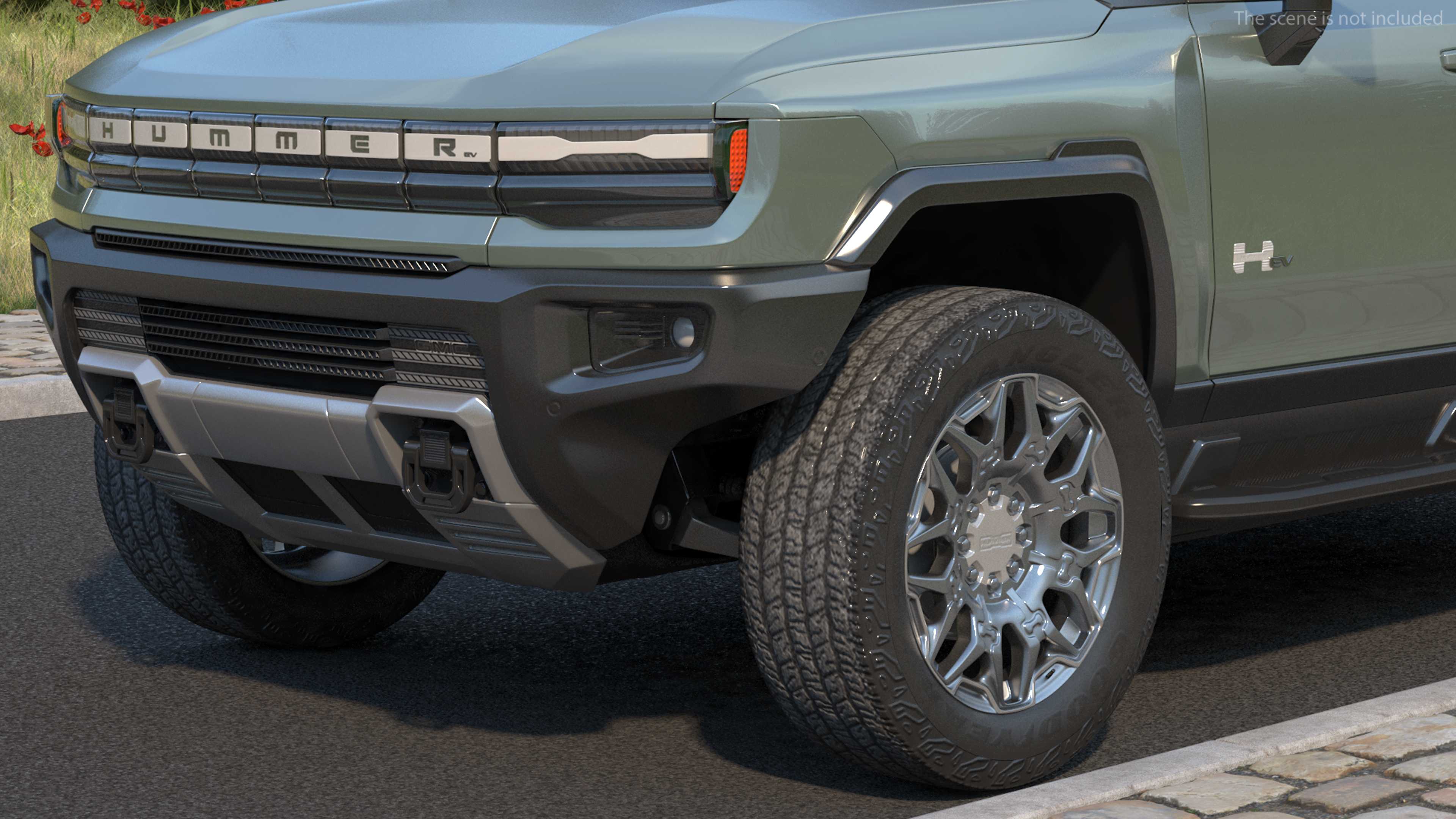 GMC Hummer EV SUV Rigged 3D model