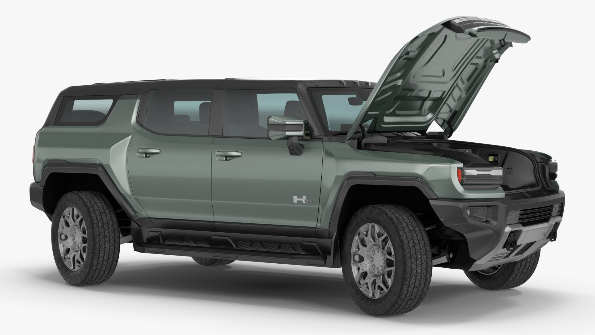 GMC Hummer EV SUV Rigged 3D model