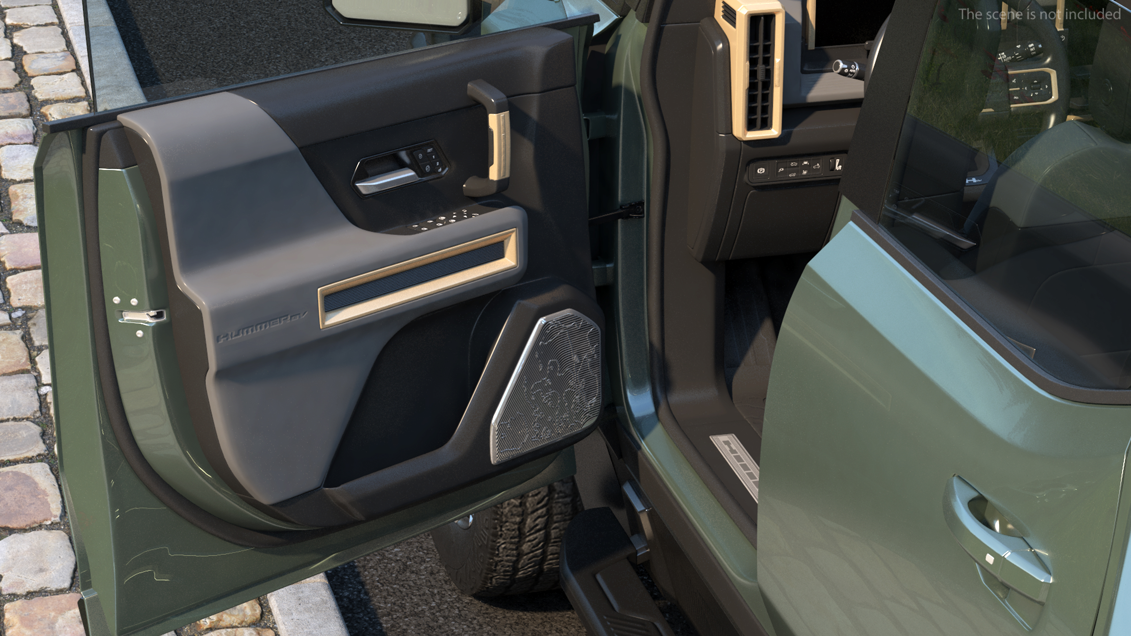 GMC Hummer EV SUV Rigged 3D model