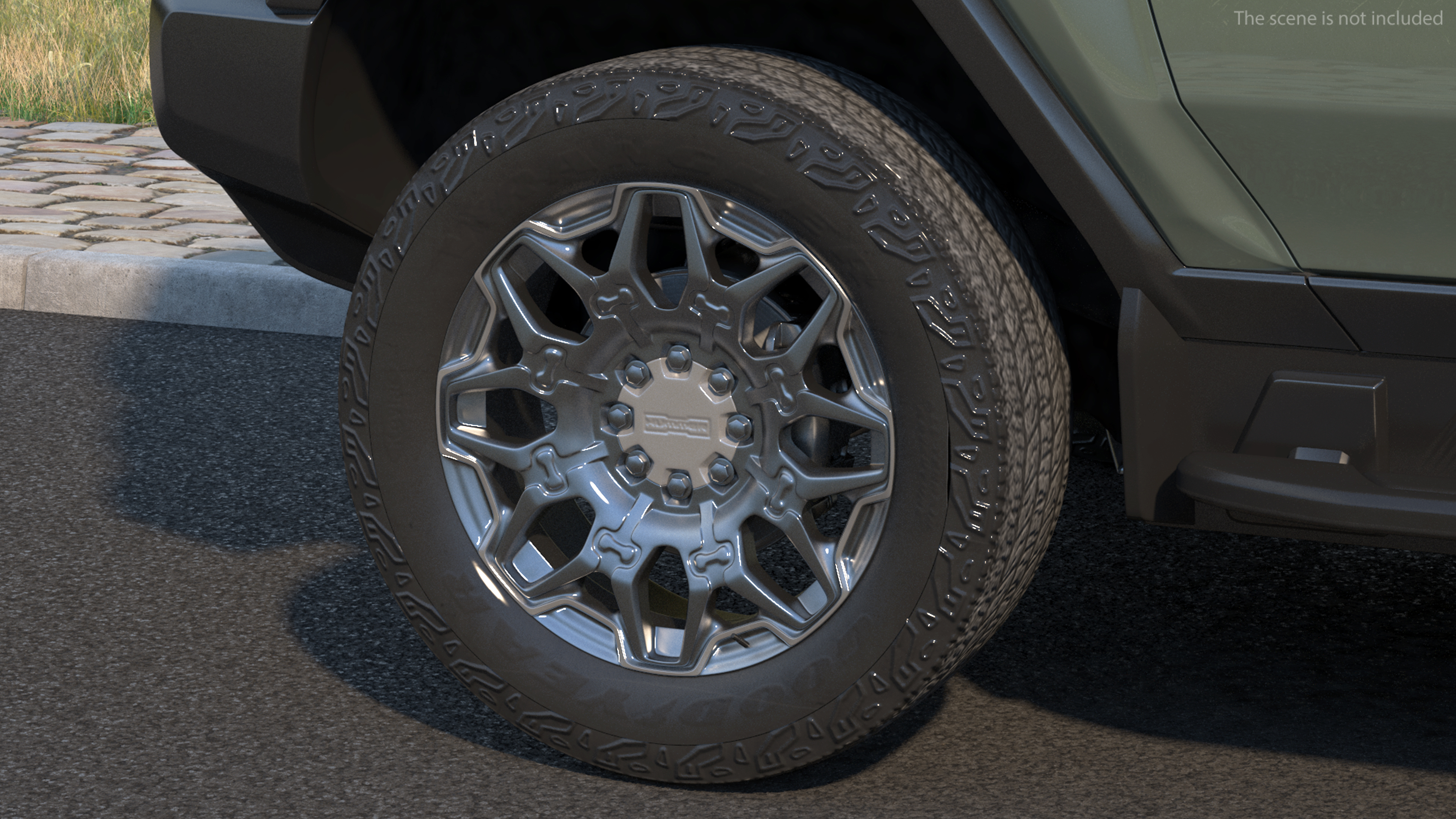 GMC Hummer EV SUV Rigged 3D model