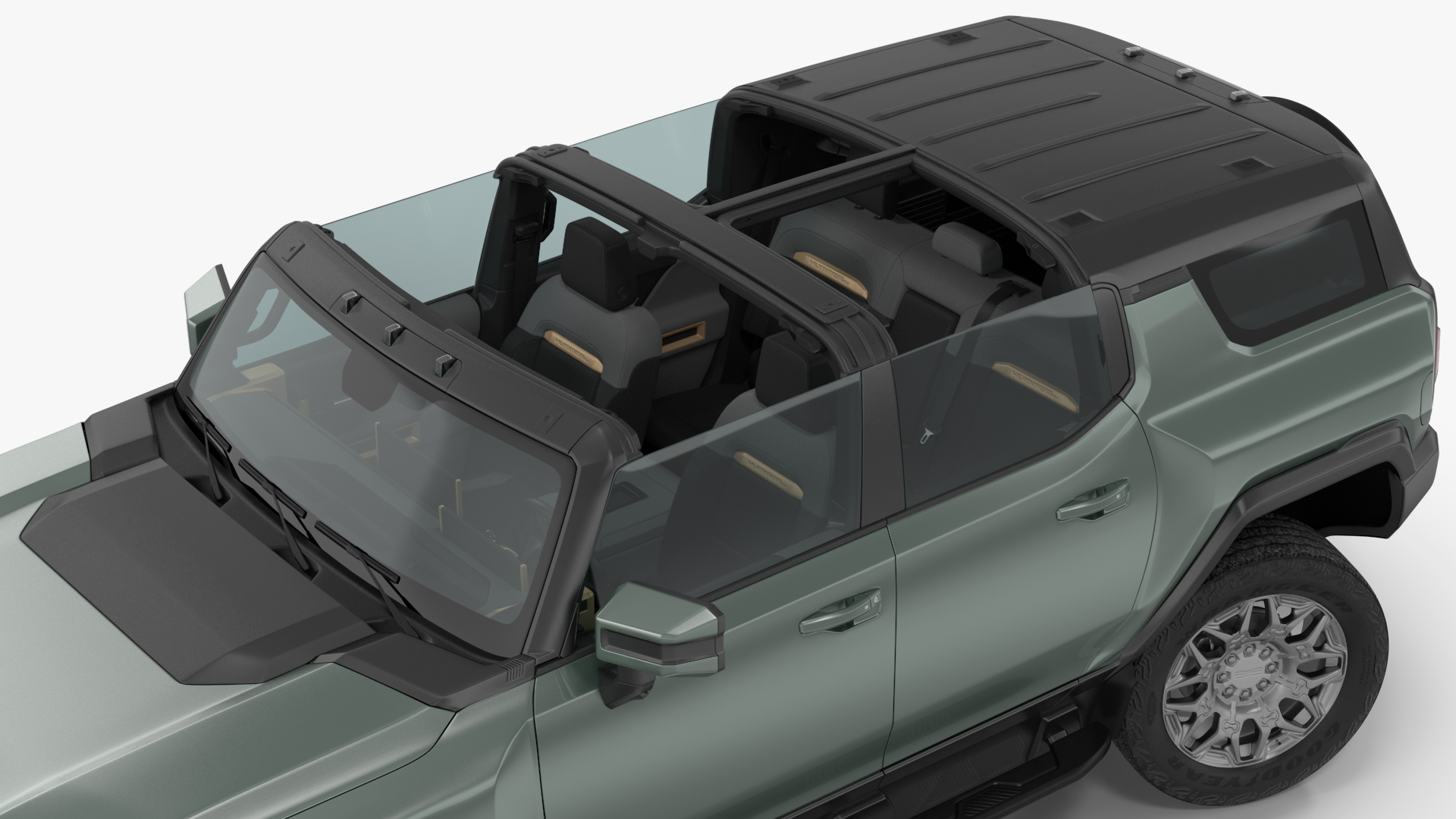 GMC Hummer EV SUV Rigged 3D model