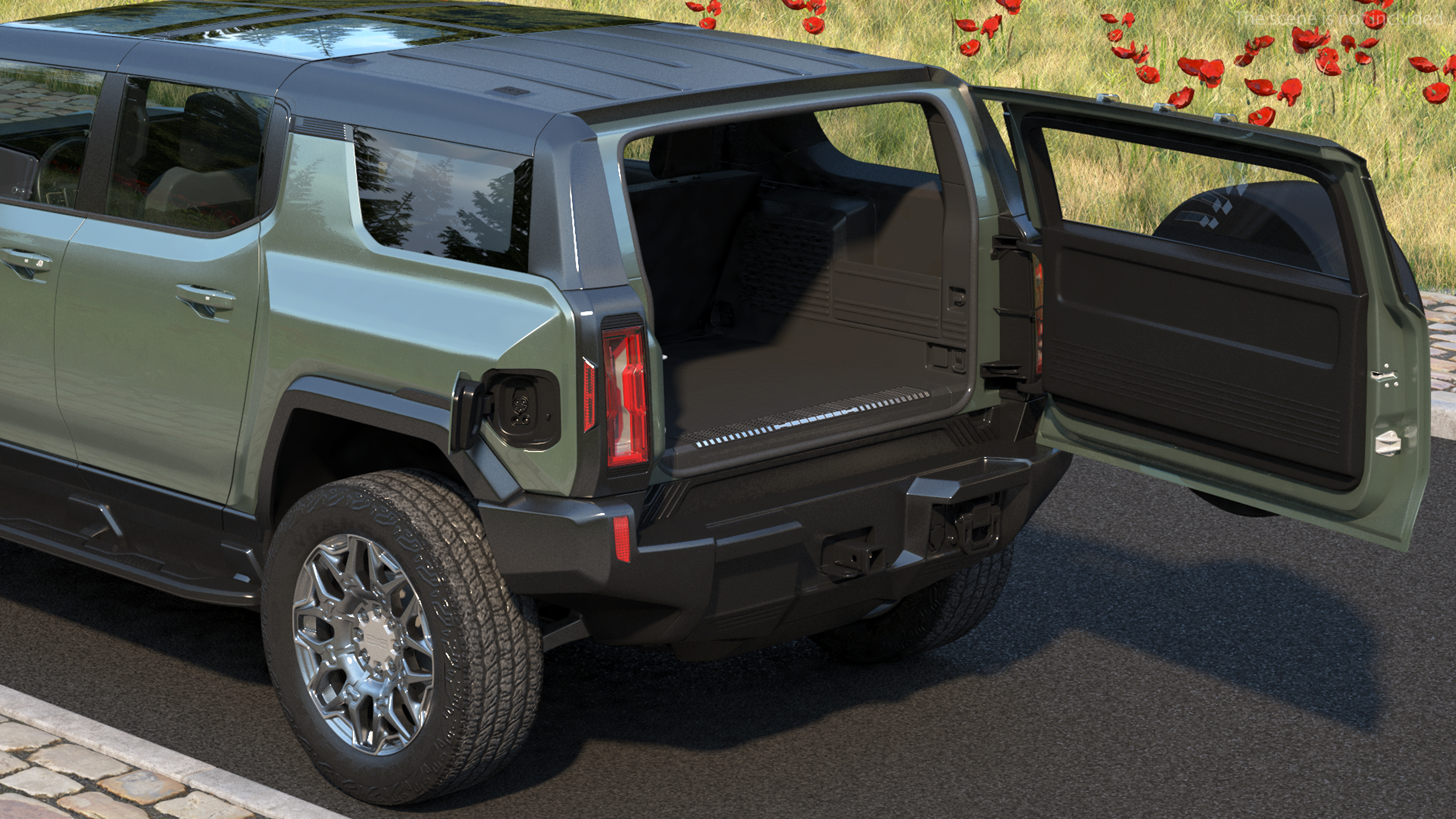 GMC Hummer EV SUV Rigged 3D model