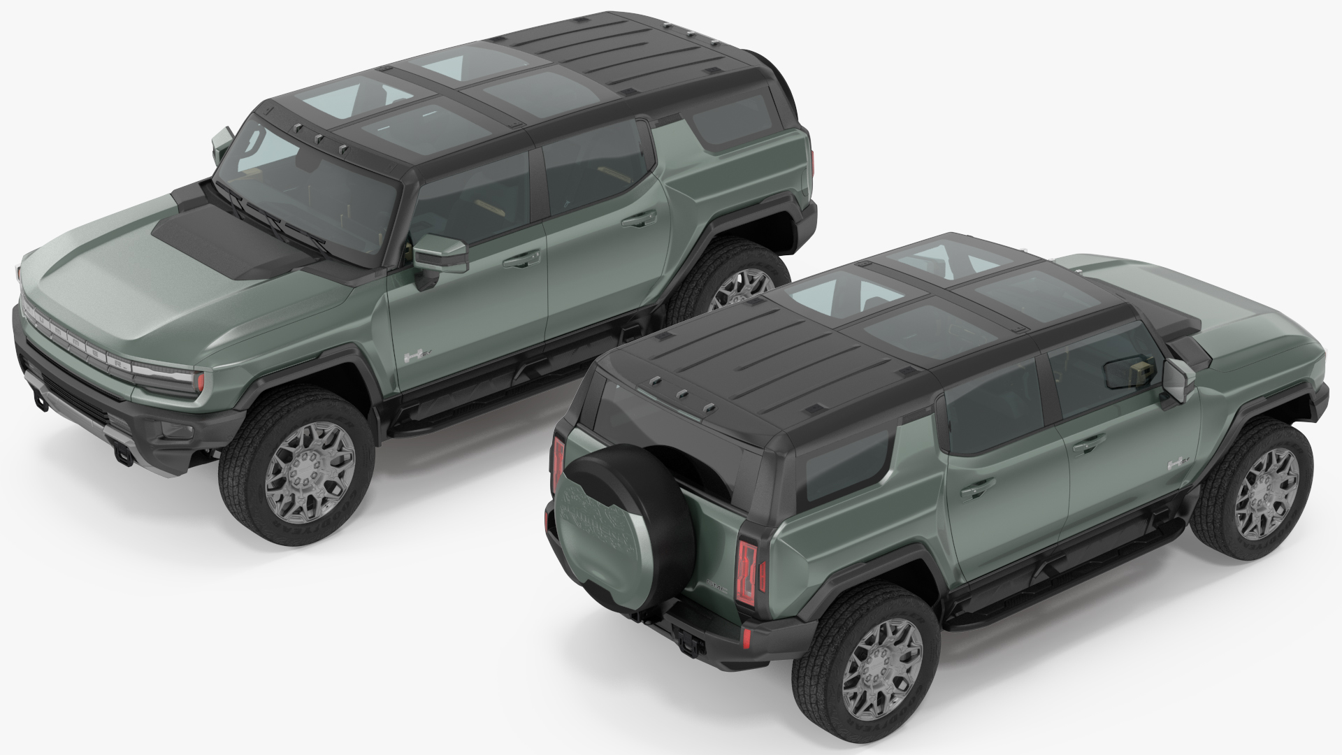 GMC Hummer EV SUV Rigged 3D model