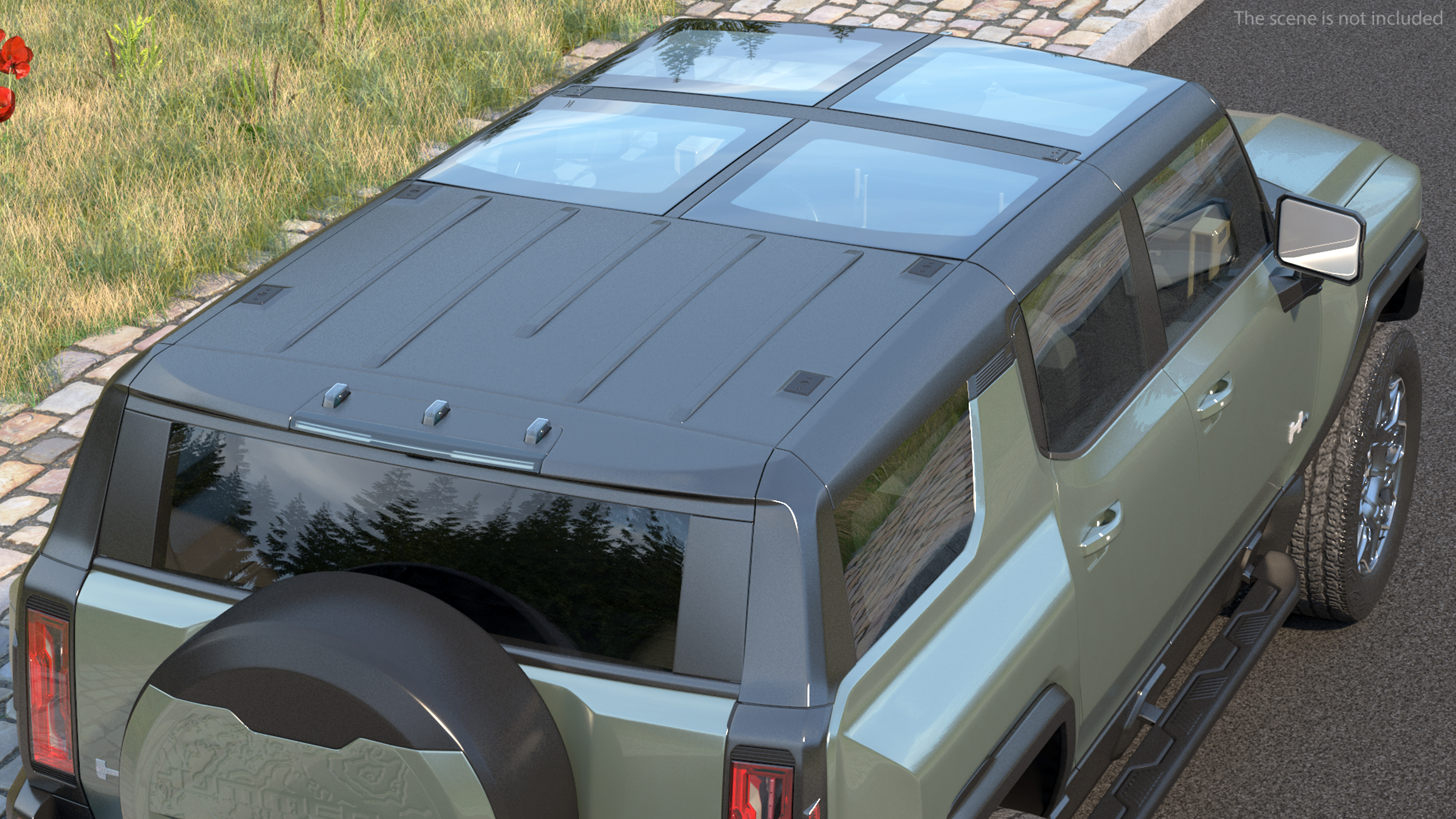 GMC Hummer EV SUV Rigged 3D model